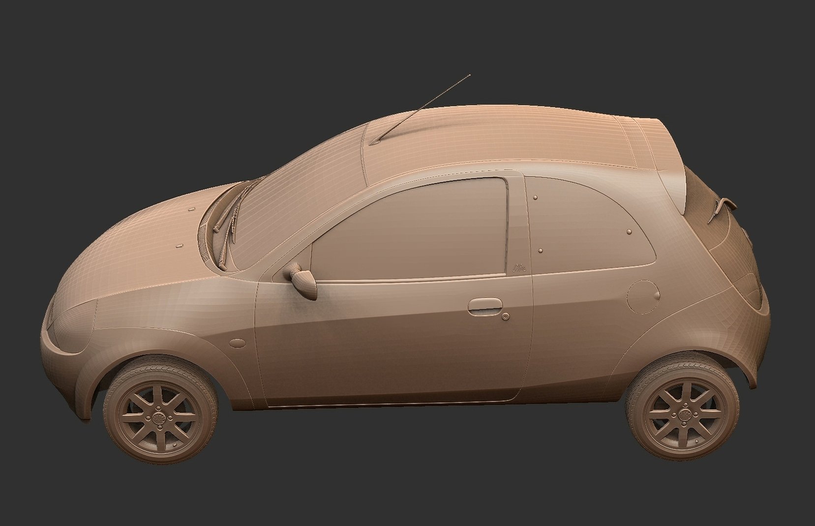 Ford Ka Mk1 Facelift STL 3D Print Model