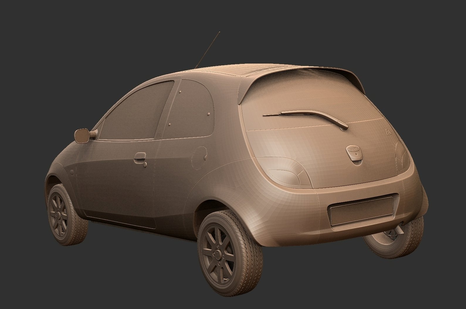 Ford Ka Mk1 Facelift STL 3D Print Model