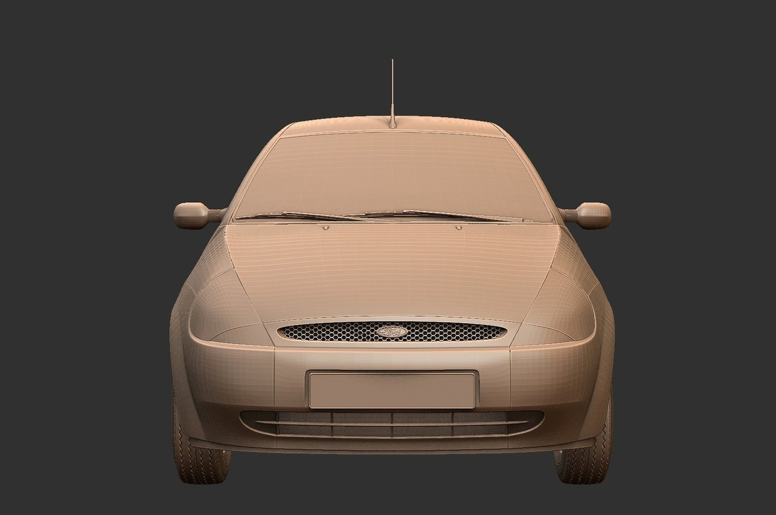 Ford Ka Mk1 Facelift STL 3D Print Model