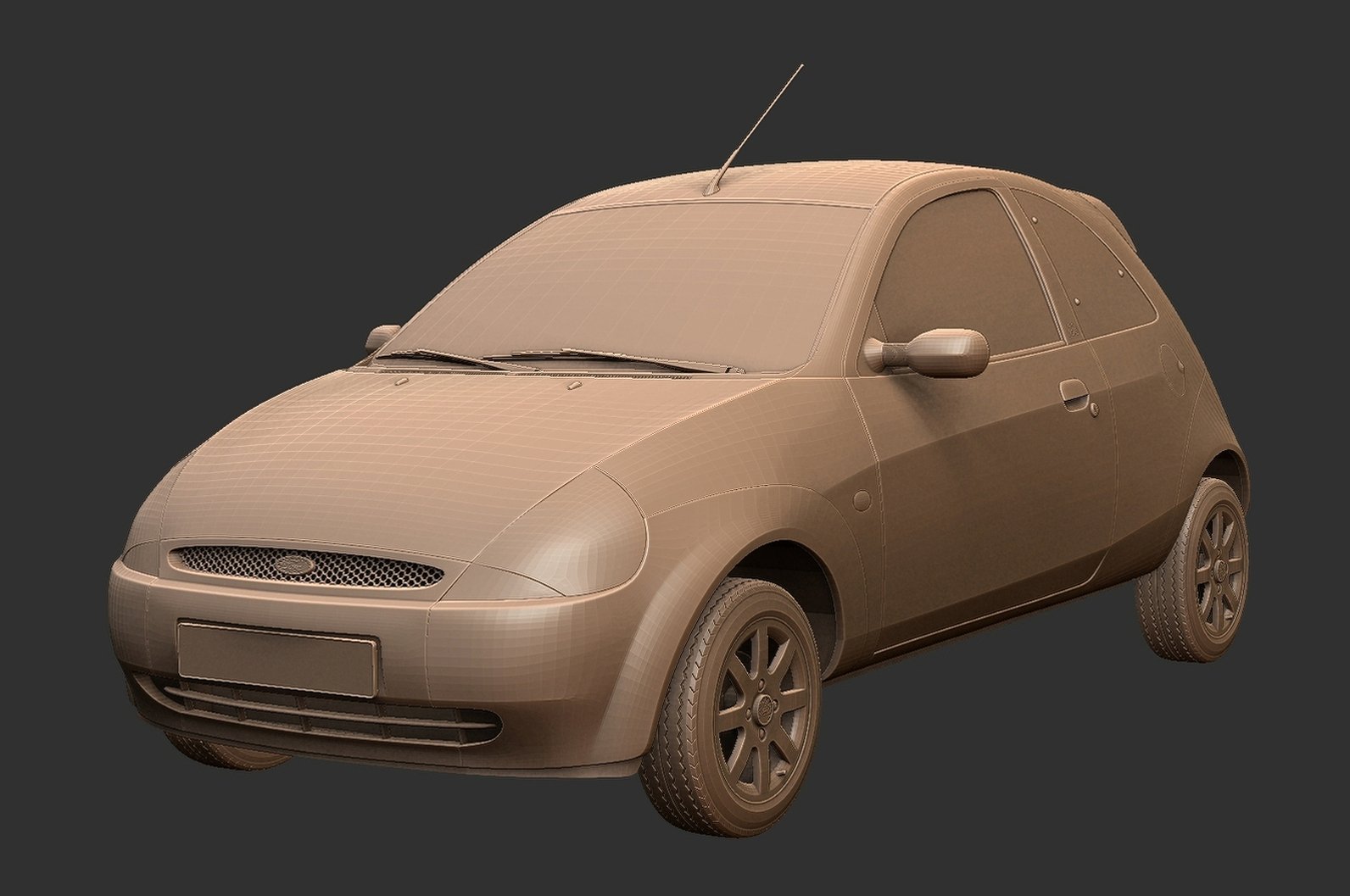 Ford Ka Mk1 Facelift STL 3D Print Model