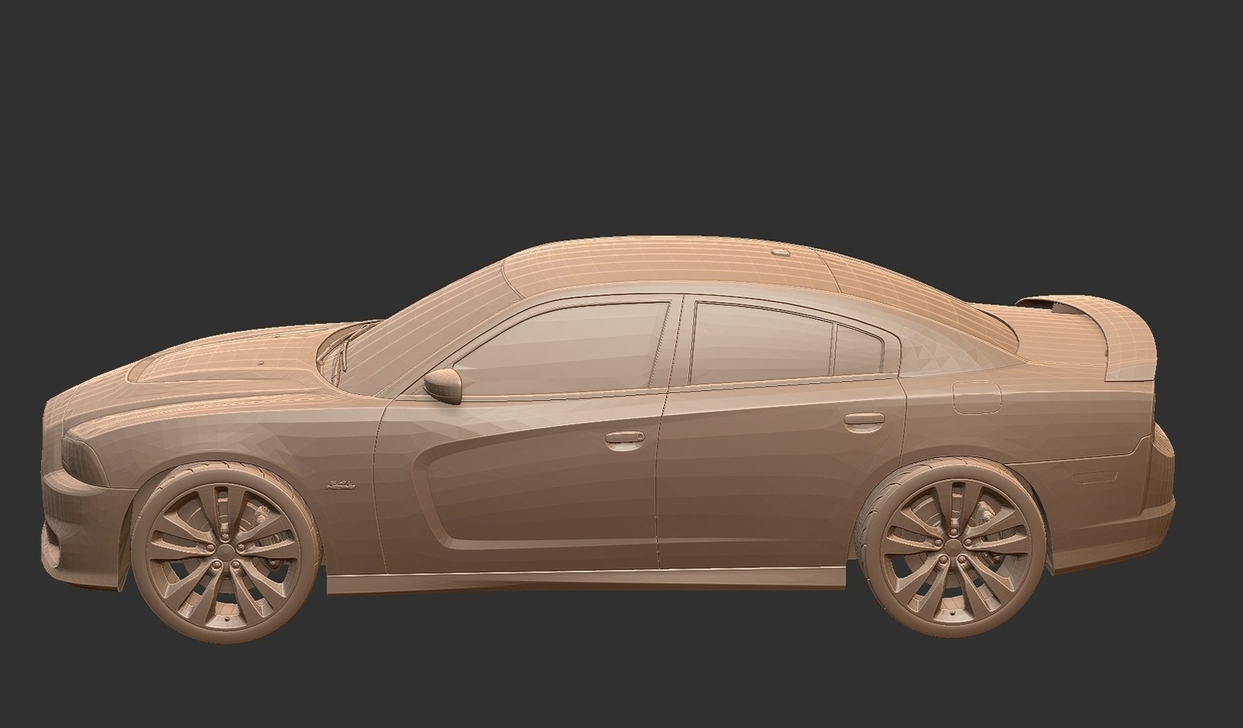 Dodge Charger SRT8 2012 STL 3D Print Model
