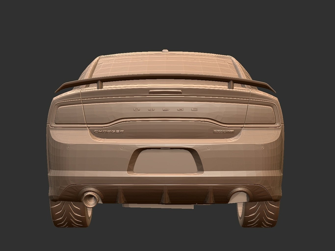 Dodge Charger SRT8 2012 STL 3D Print Model
