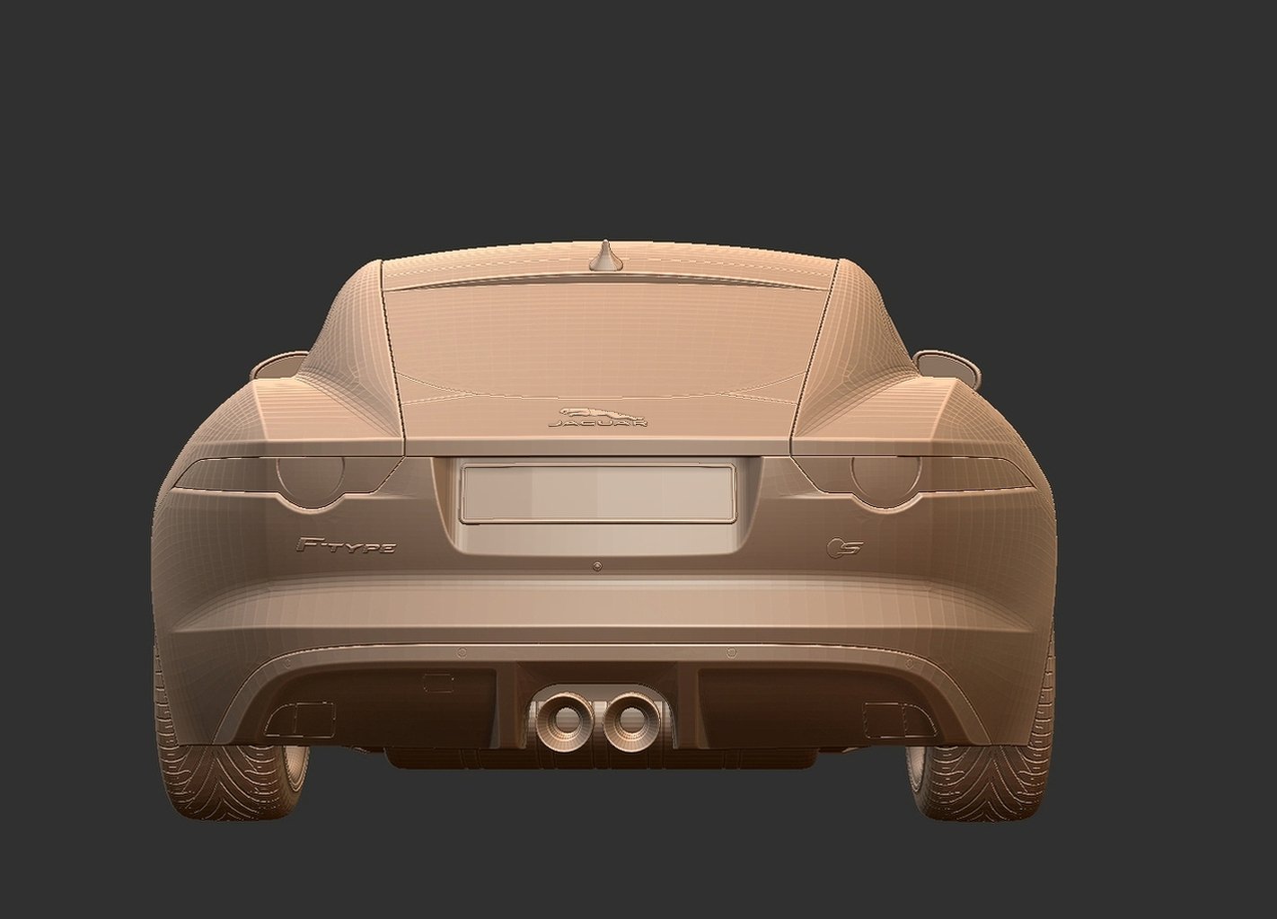 Jaguar F-Type R Coupe 2015 STL 3D Print Model