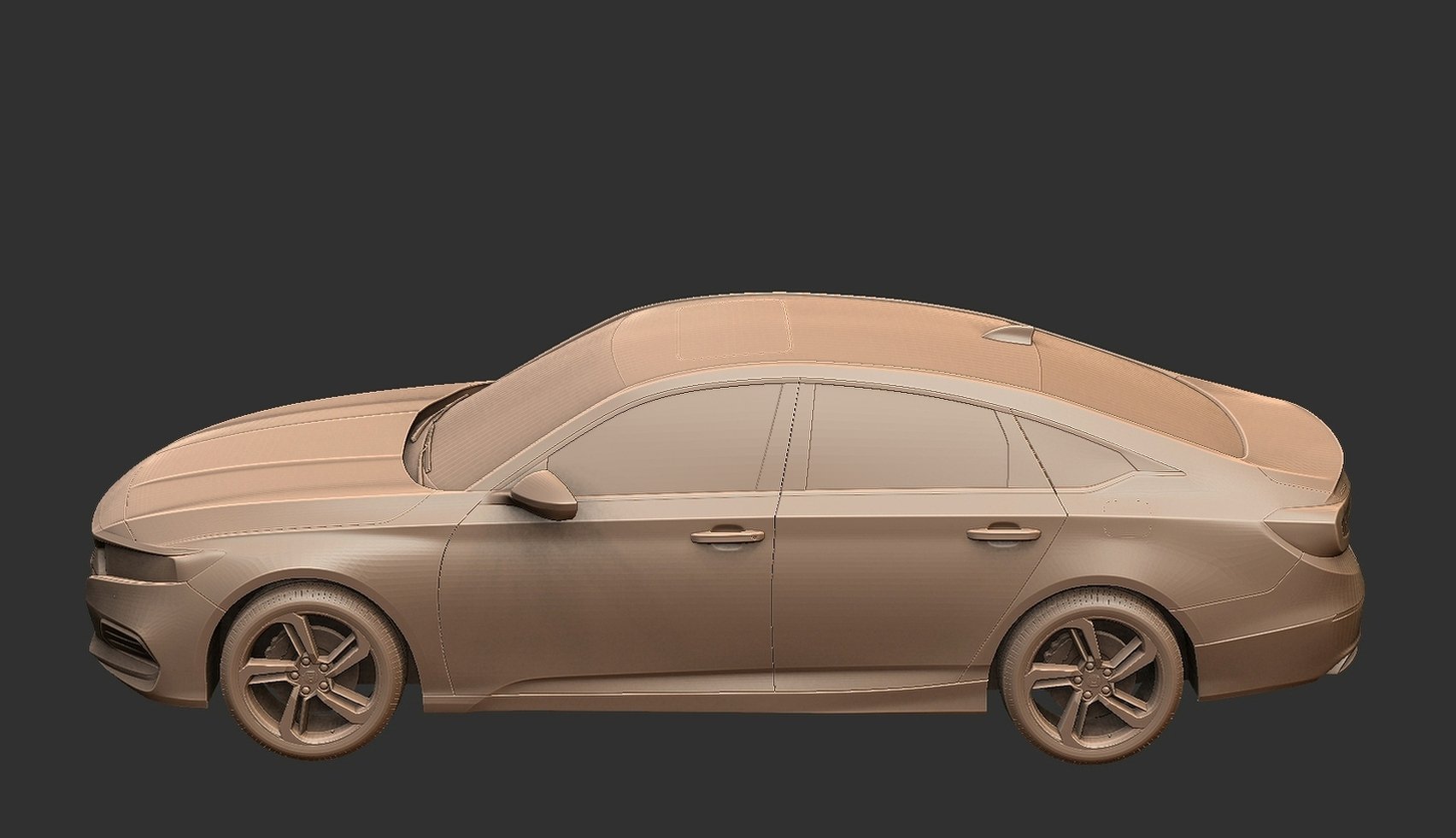 Honda Accord Sport 2018 STL 3D Print Model