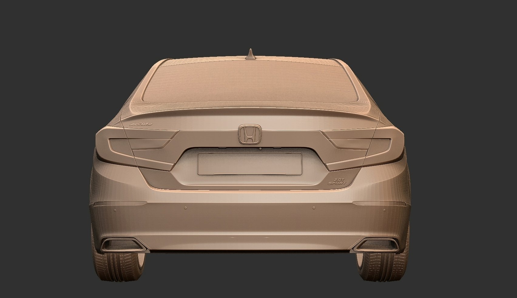 Honda Accord Sport 2018 STL 3D Print Model