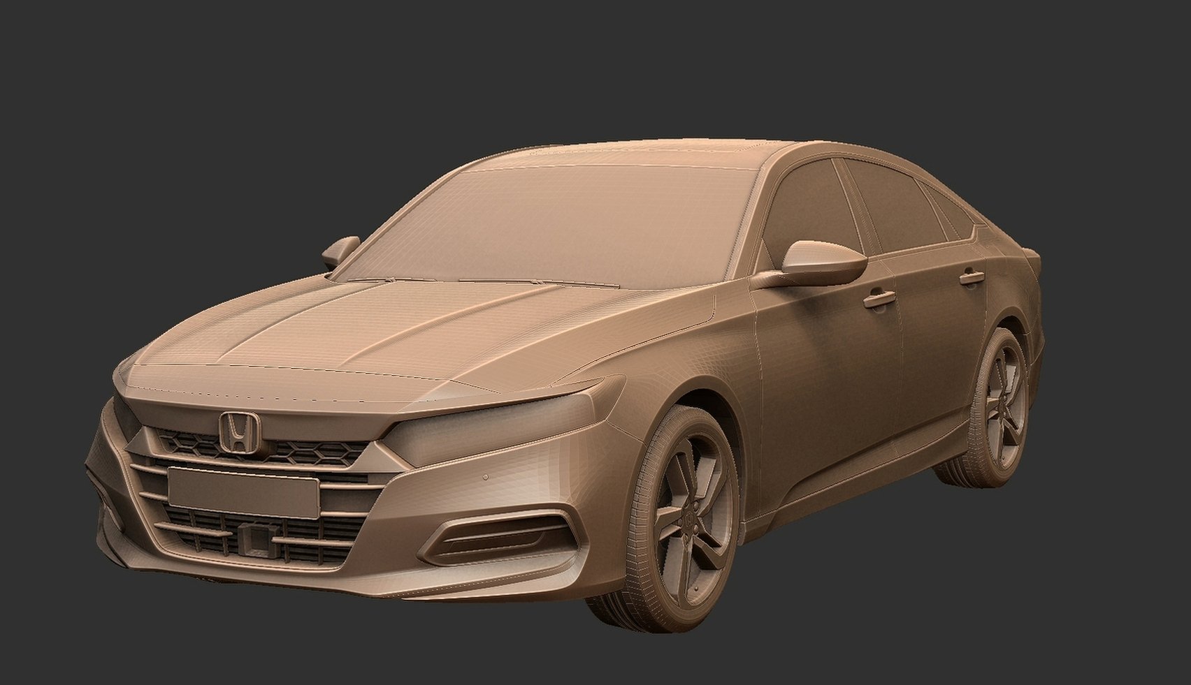 Honda Accord Sport 2018 STL 3D Print Model