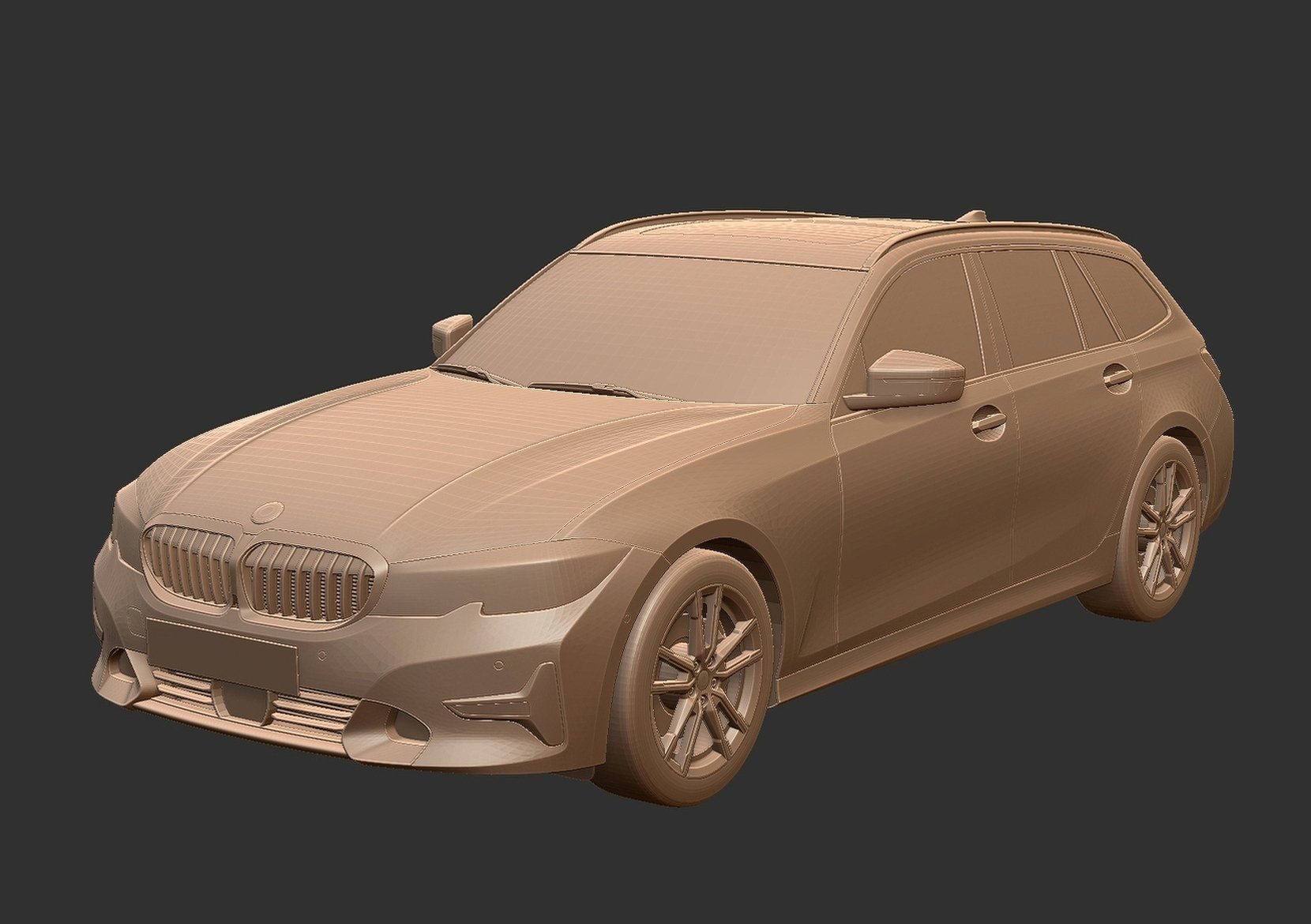 BMW 3 Series Touring G21 STL 3D Print Model
