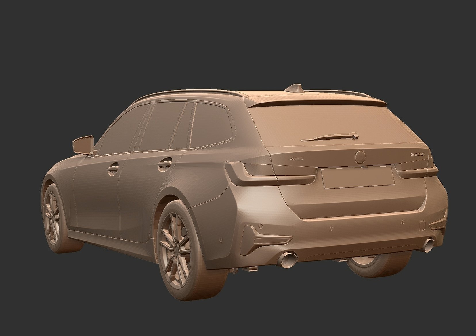 BMW 3 Series Touring G21 STL 3D Print Model