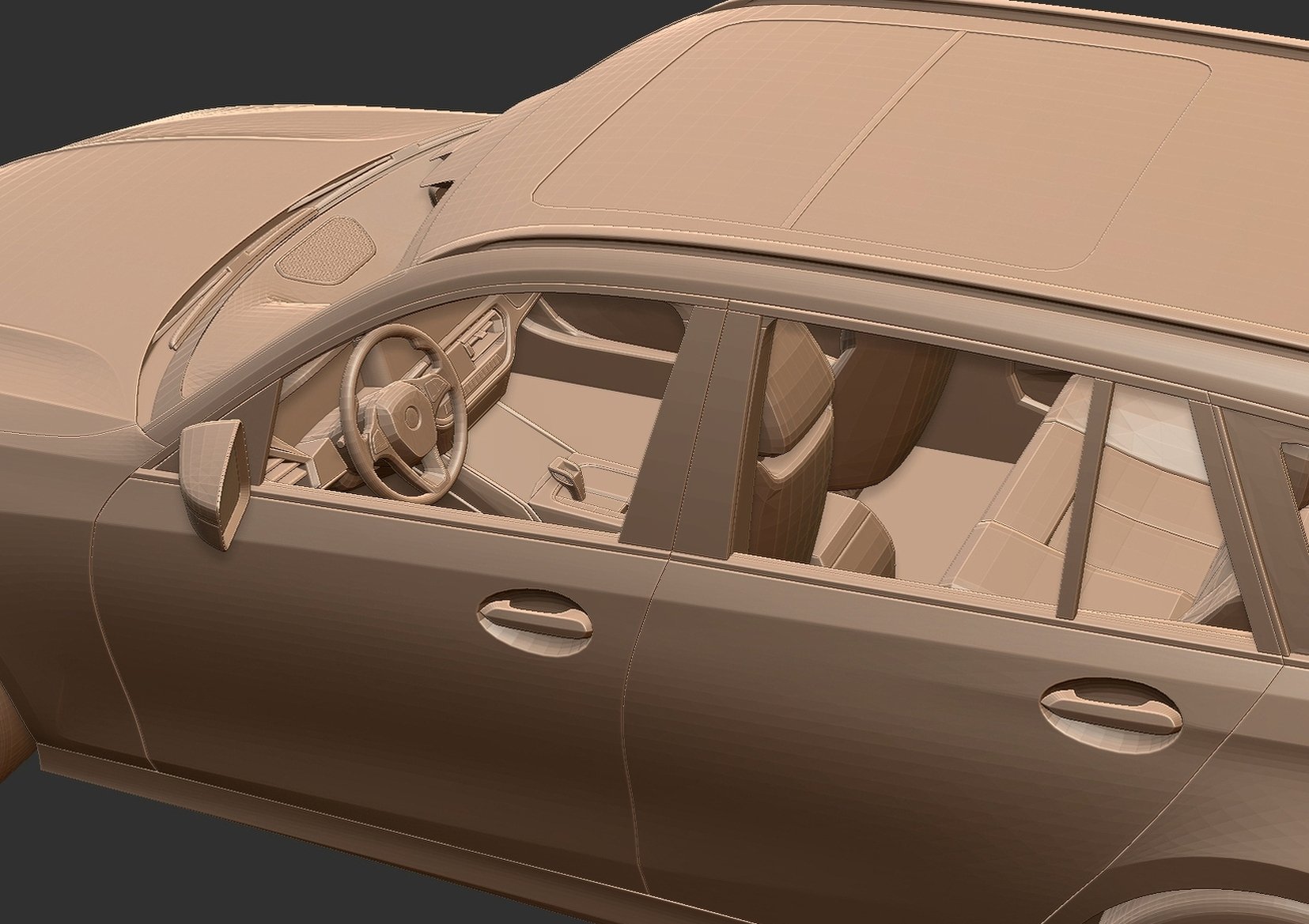 BMW 3 Series Touring G21 STL 3D Print Model