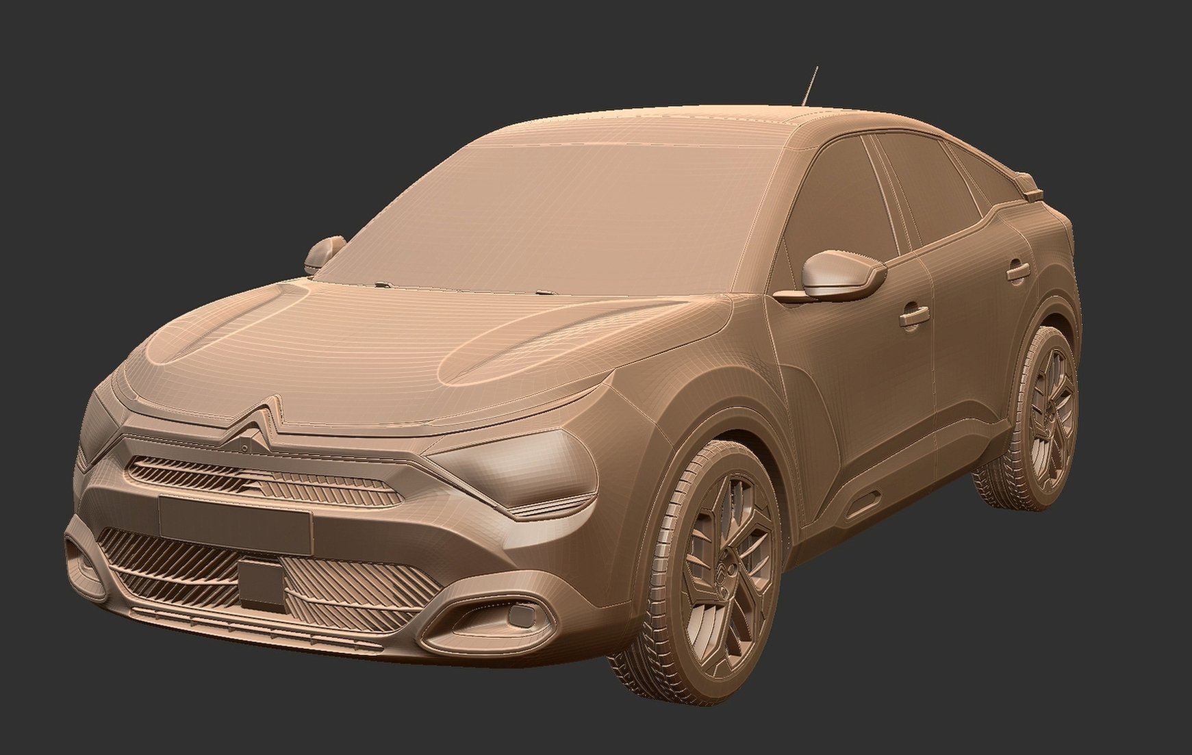 Citroen C4 2021 STL 3D Print Model