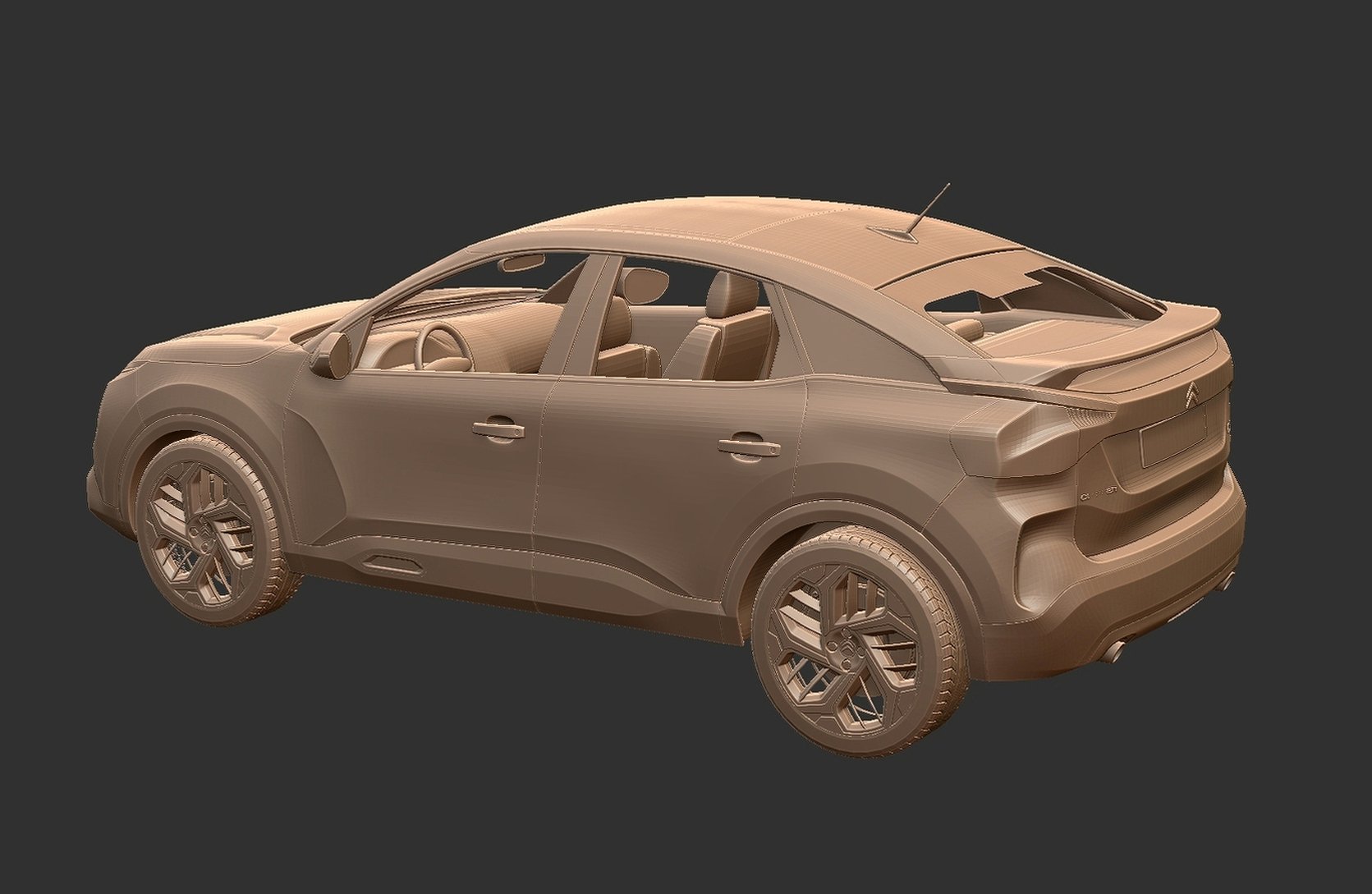 Citroen C4 2021 STL 3D Print Model