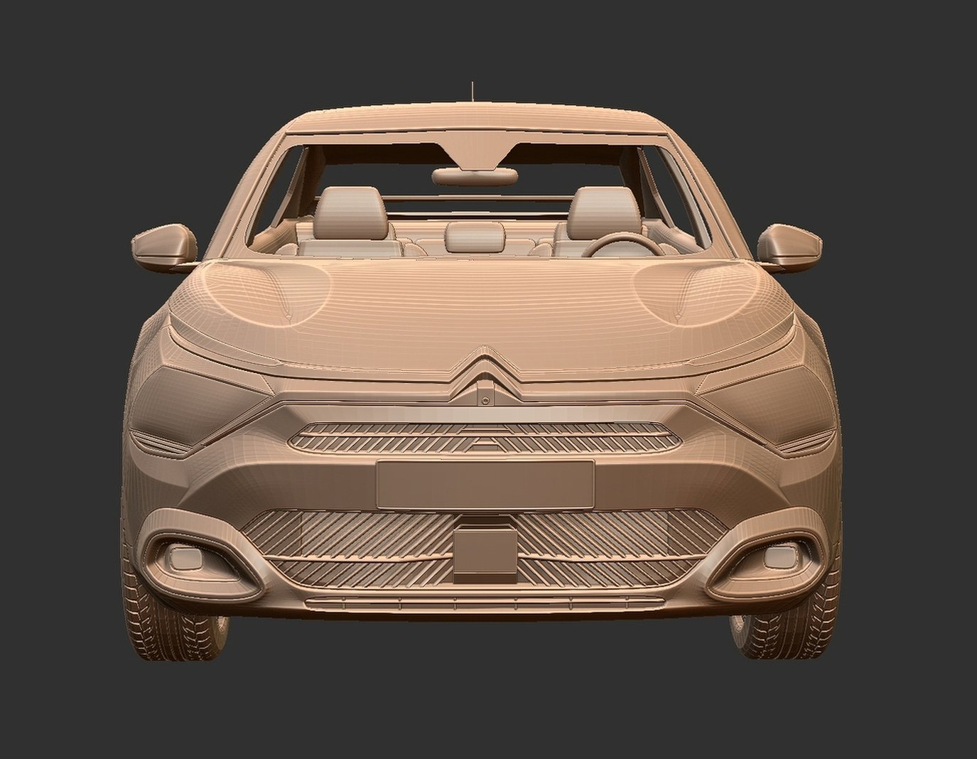 Citroen C4 2021 STL 3D Print Model