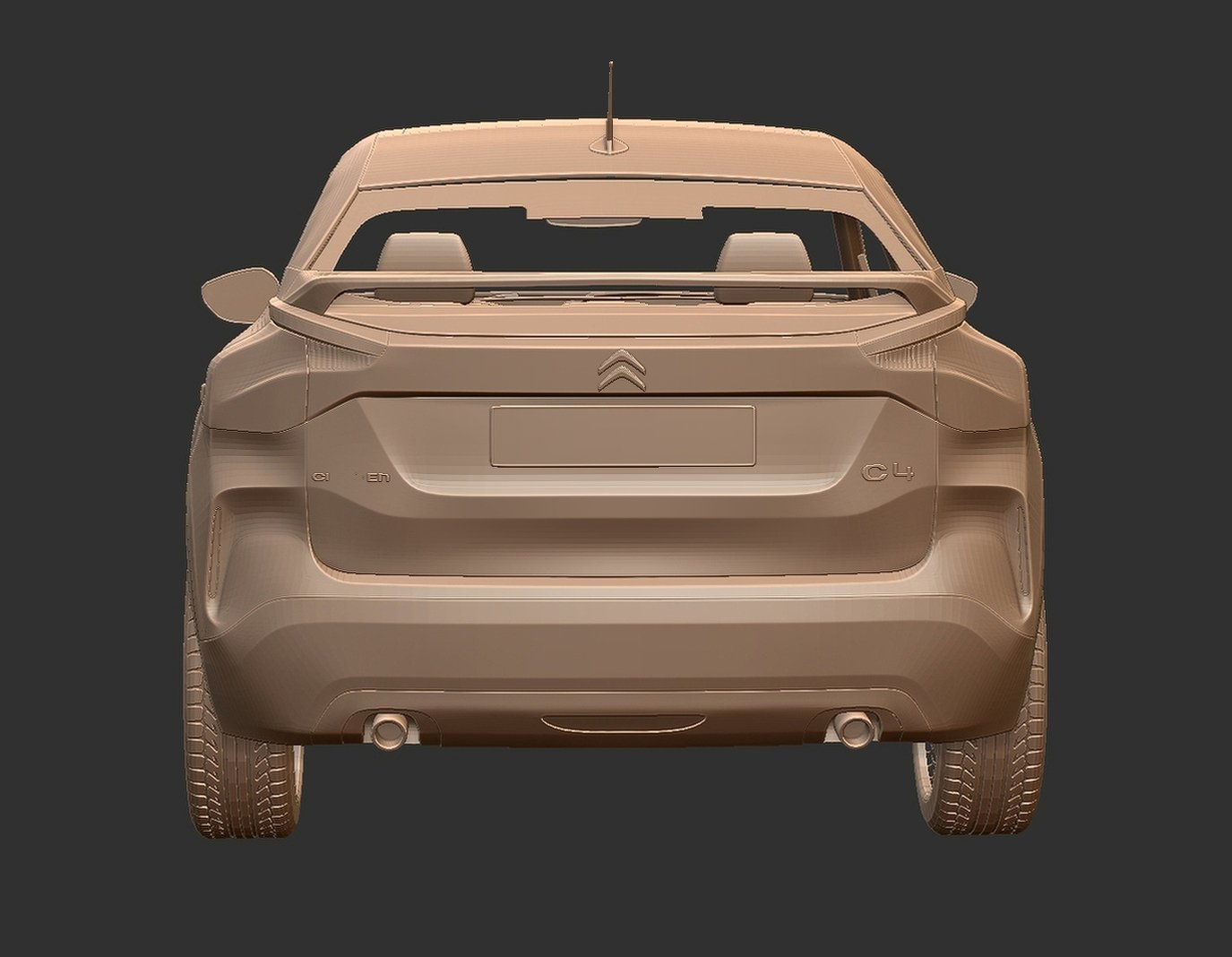 Citroen C4 2021 STL 3D Print Model