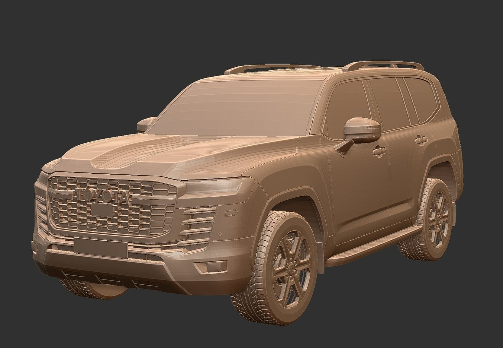Toyota Land Cruiser LC300 GR Sport STL 3D Print Model
