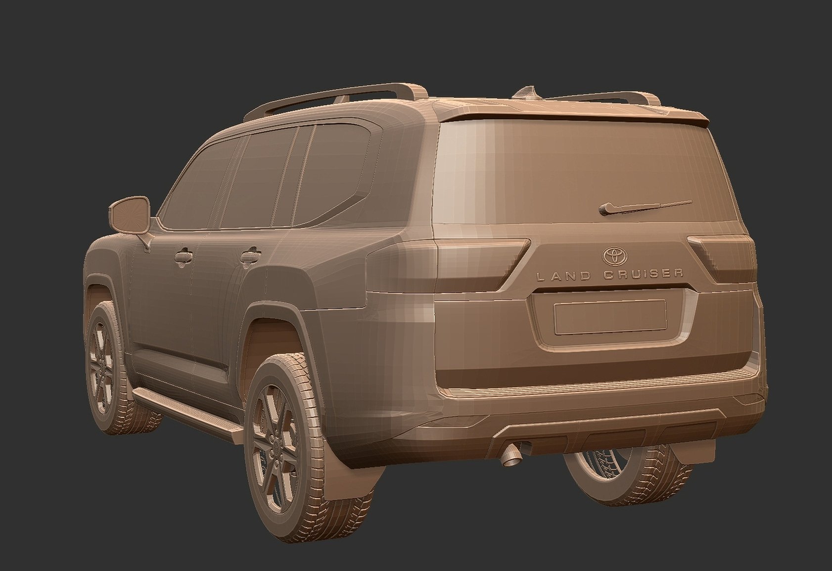 Toyota Land Cruiser LC300 GR Sport STL 3D Print Model