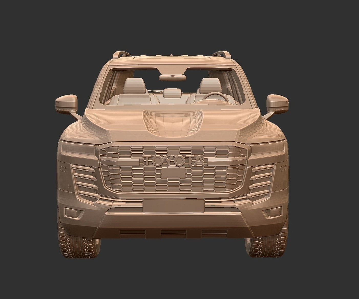Toyota Land Cruiser LC300 GR Sport STL 3D Print Model