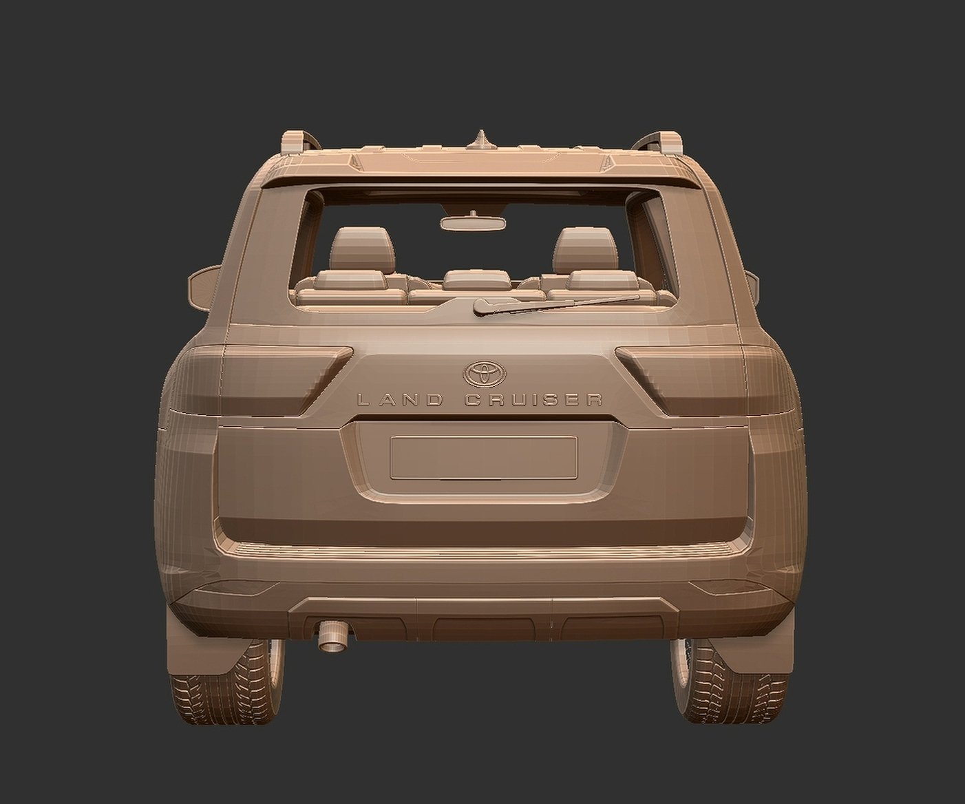 Toyota Land Cruiser LC300 GR Sport STL 3D Print Model