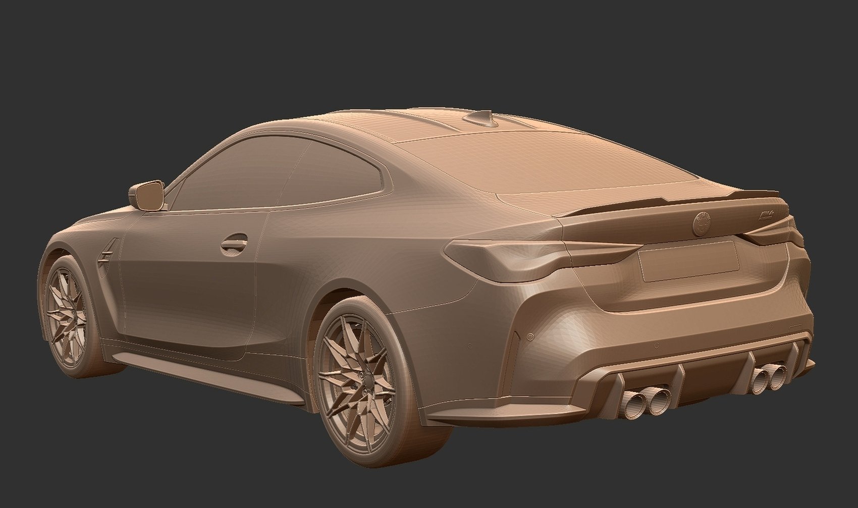 BMW M4 Competition G82 STL 3D Print Model