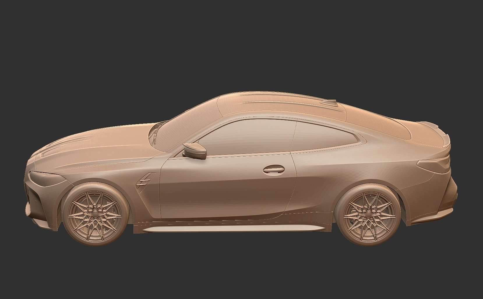 BMW M4 Competition G82 STL 3D Print Model