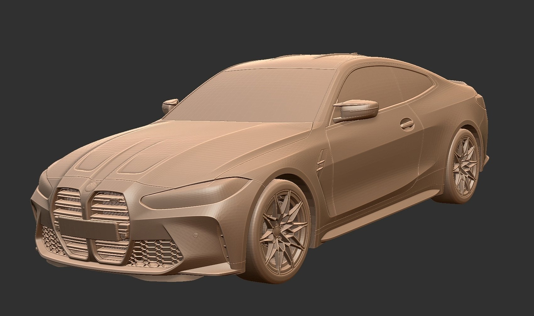 BMW M4 Competition G82 STL 3D Print Model