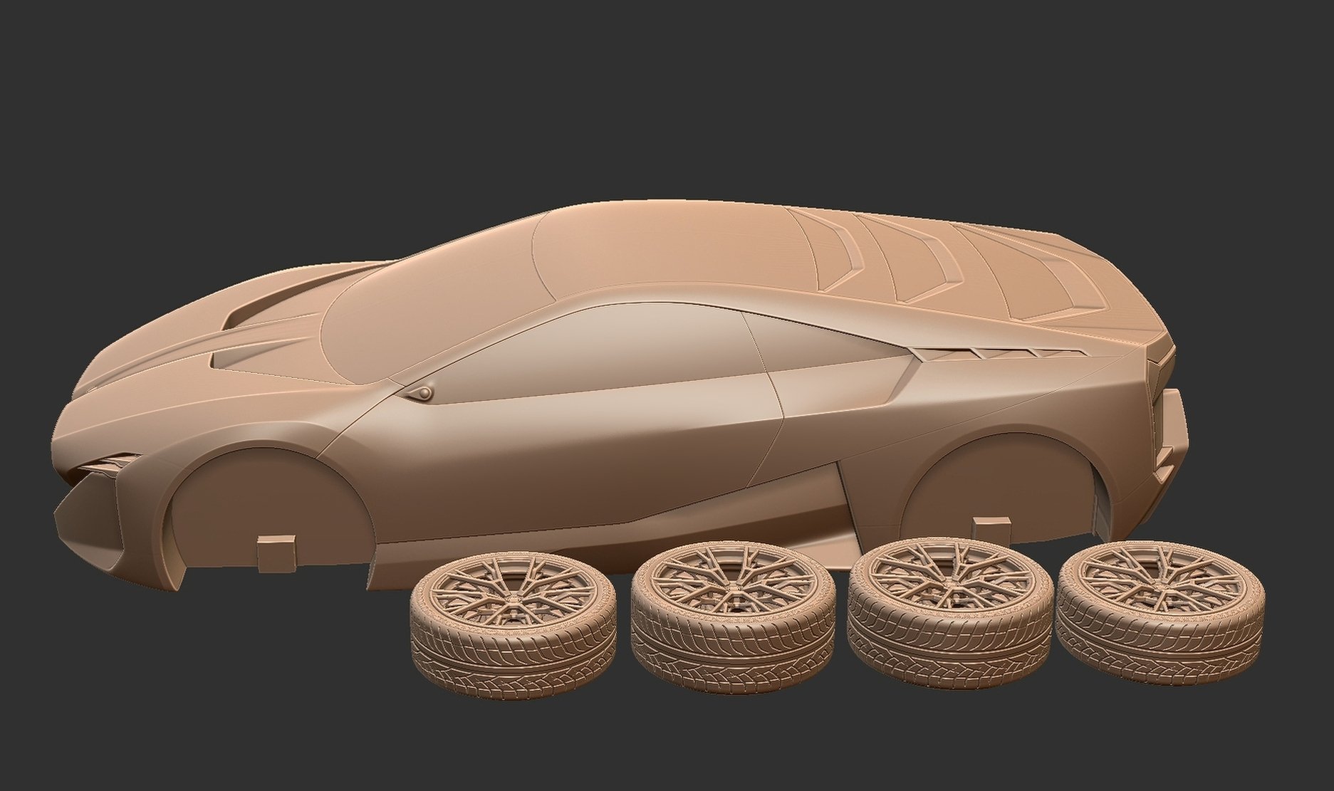 BMW Vision M Next Concept STL 3D Print Model