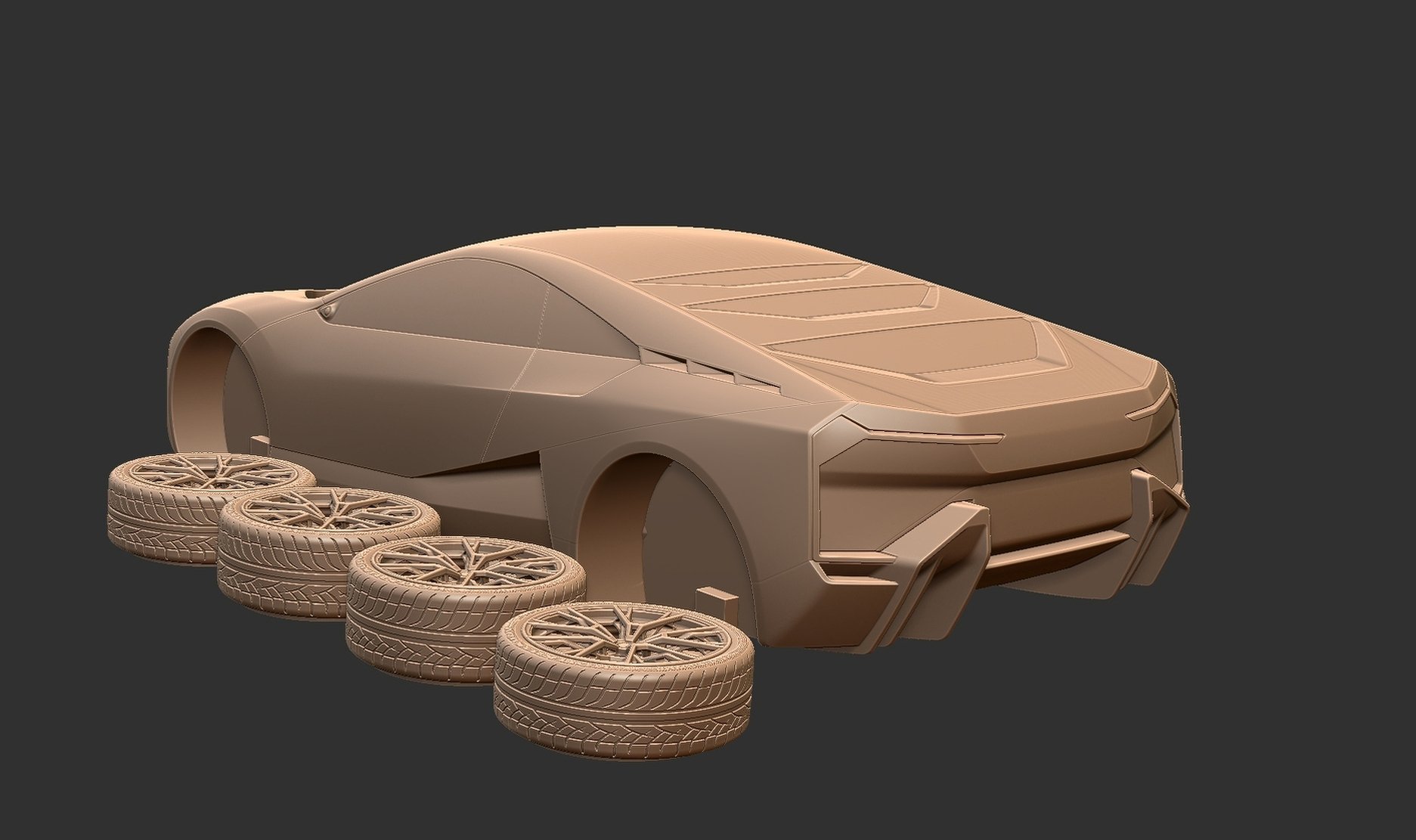BMW Vision M Next Concept STL 3D Print Model