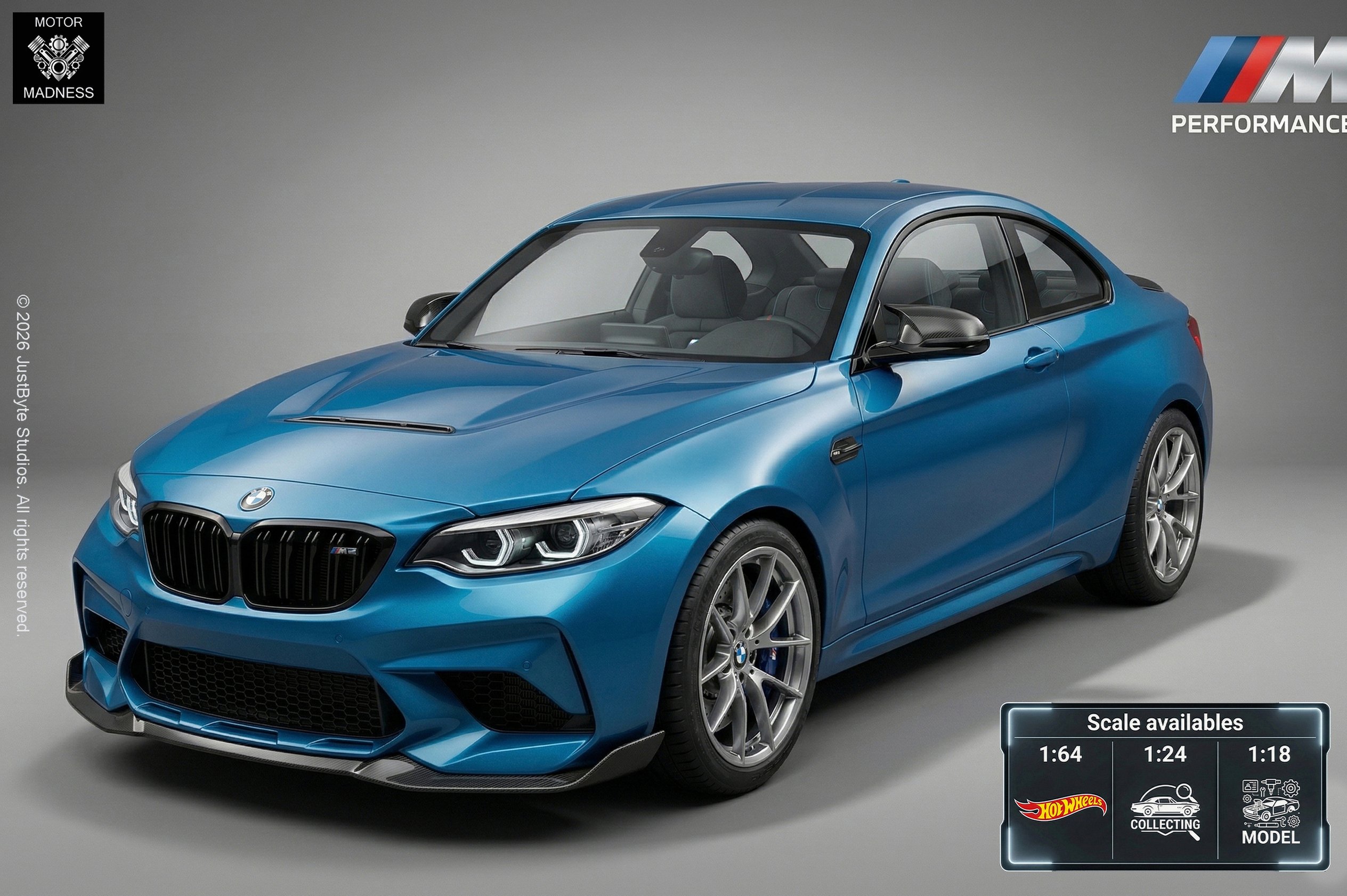 BMW M2 CS 2020 STL 3D Print Model