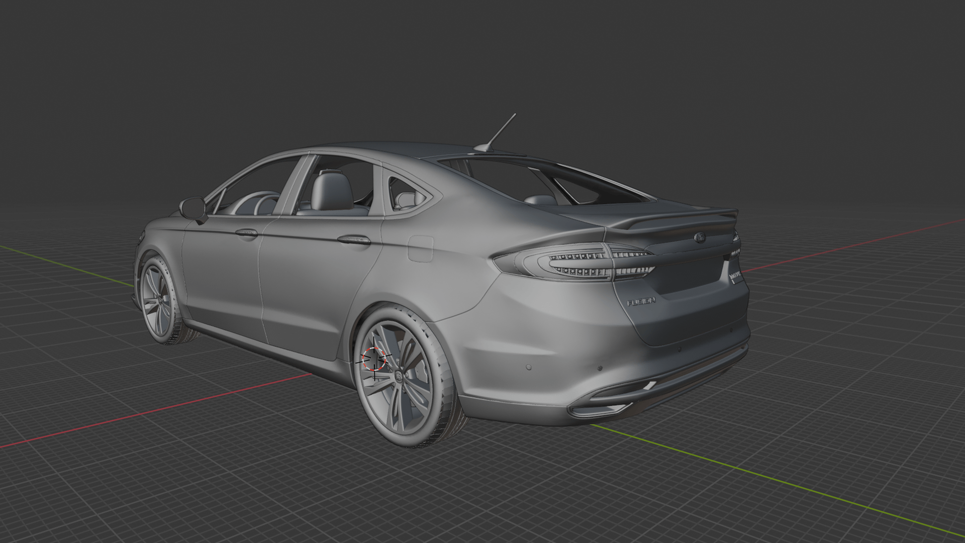 Ford Fusion Titanium 2017 STL 3D Print Model