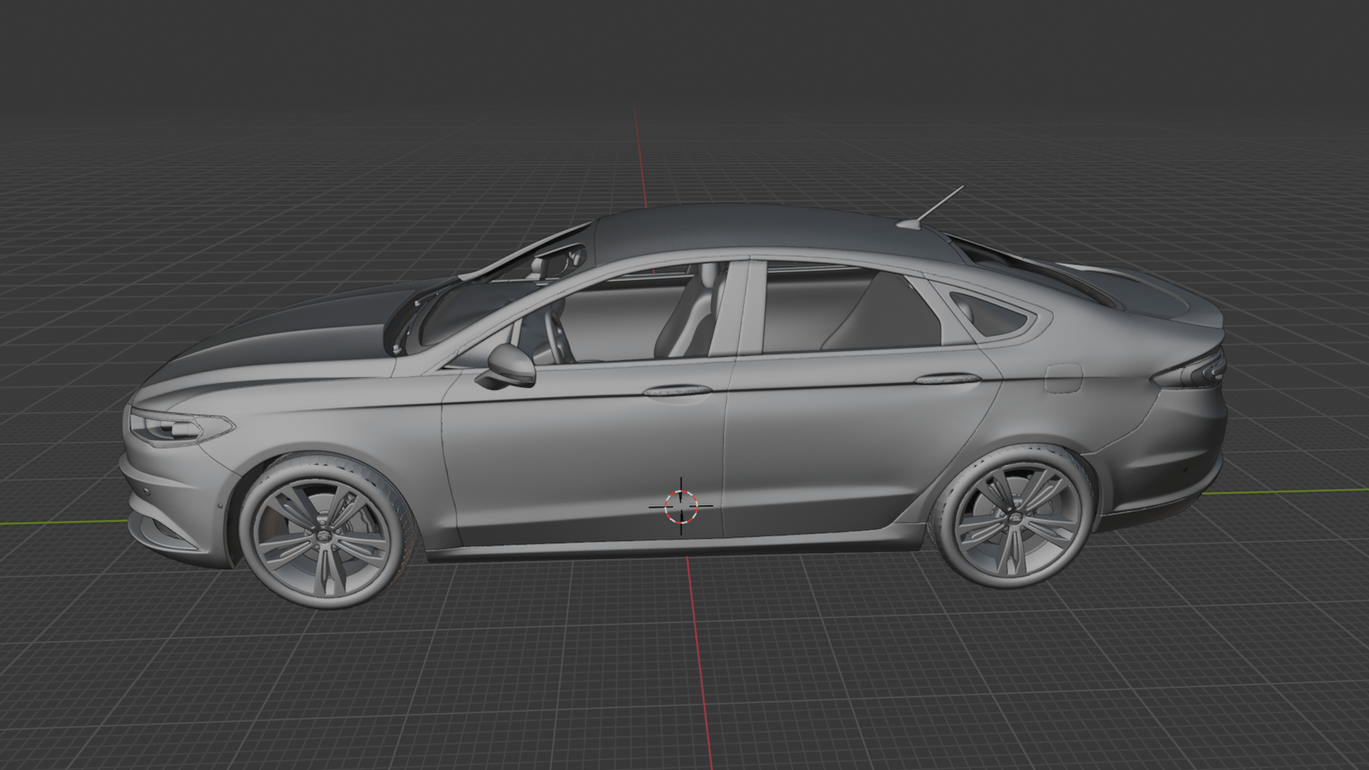 Ford Fusion Titanium 2017 STL 3D Print Model