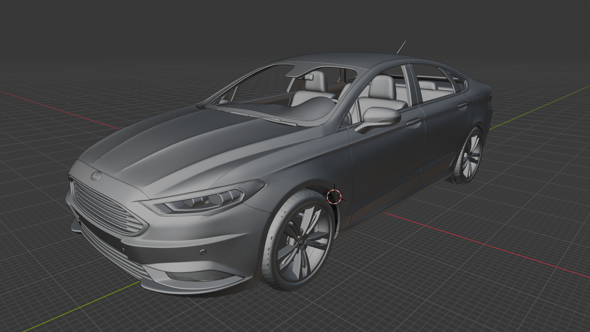 Ford Fusion Titanium 2017 STL 3D Print Model