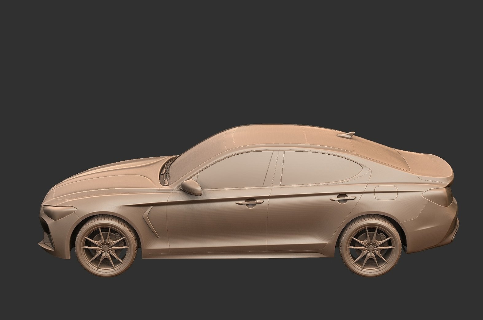 Genesis G70 2018 STL 3D Print Model