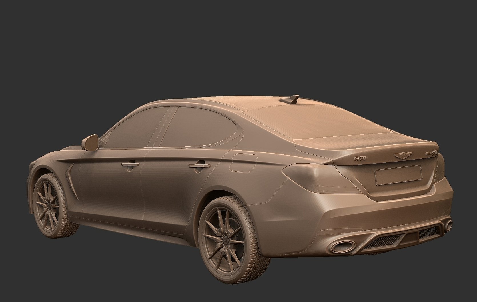 Genesis G70 2018 STL 3D Print Model