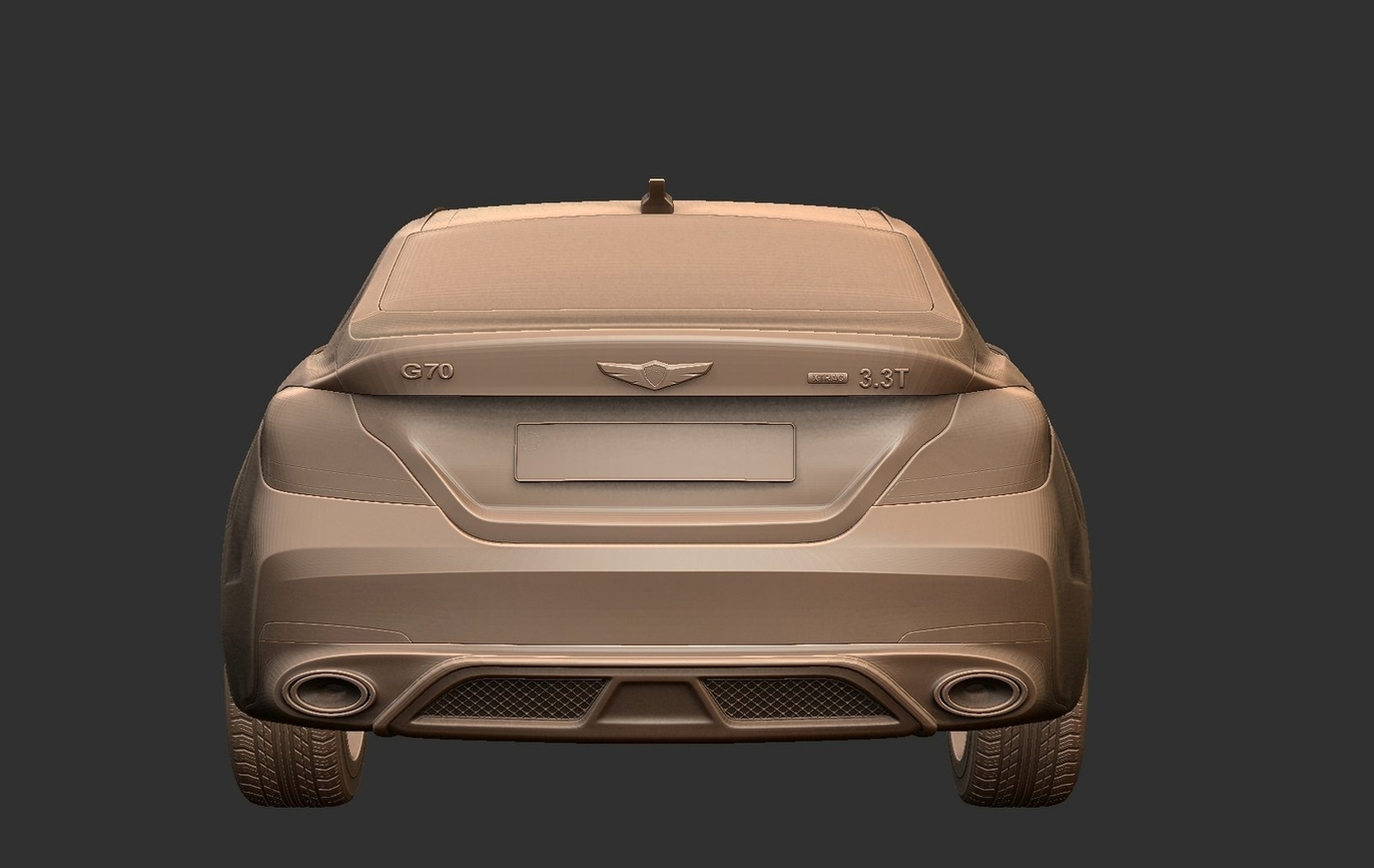 Genesis G70 2018 STL 3D Print Model