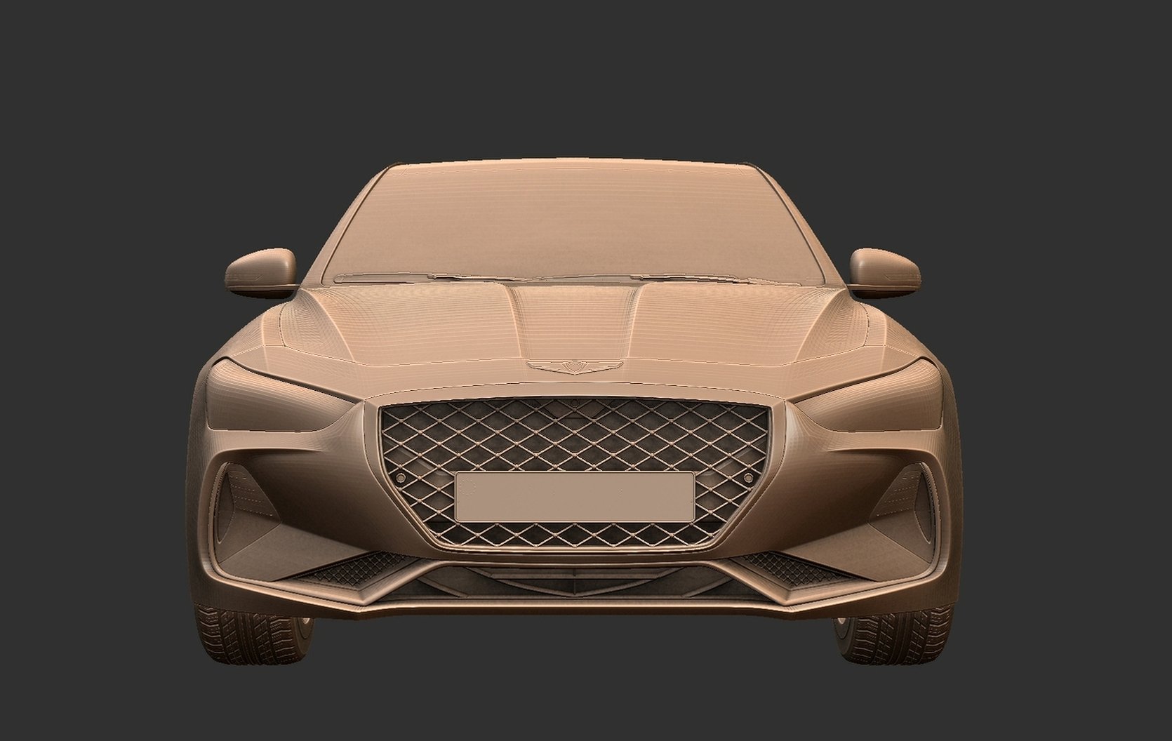 Genesis G70 2018 STL 3D Print Model