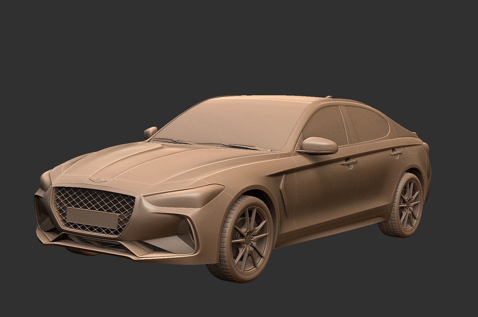 Genesis G70 2018 STL 3D Print Model