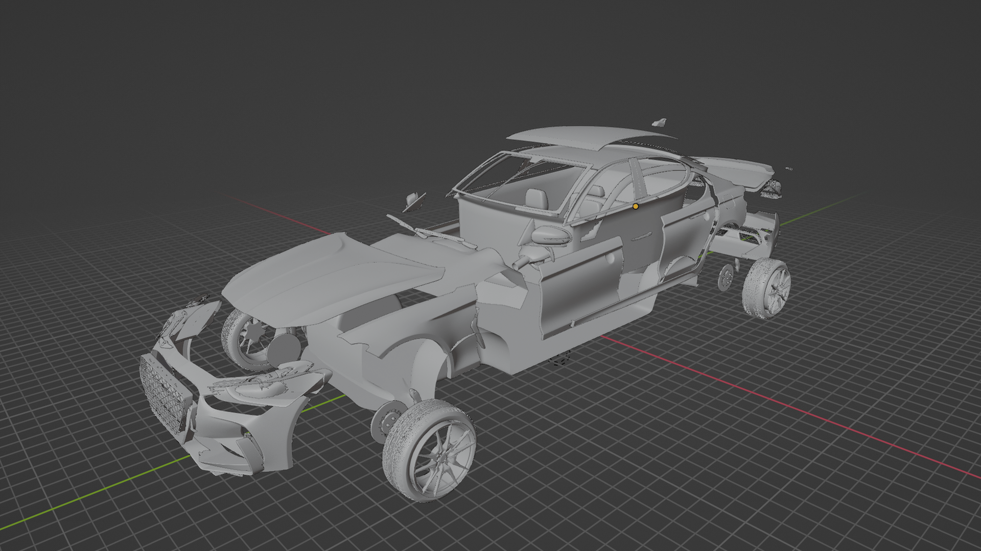 Genesis G70 2018 STL 3D Print Model