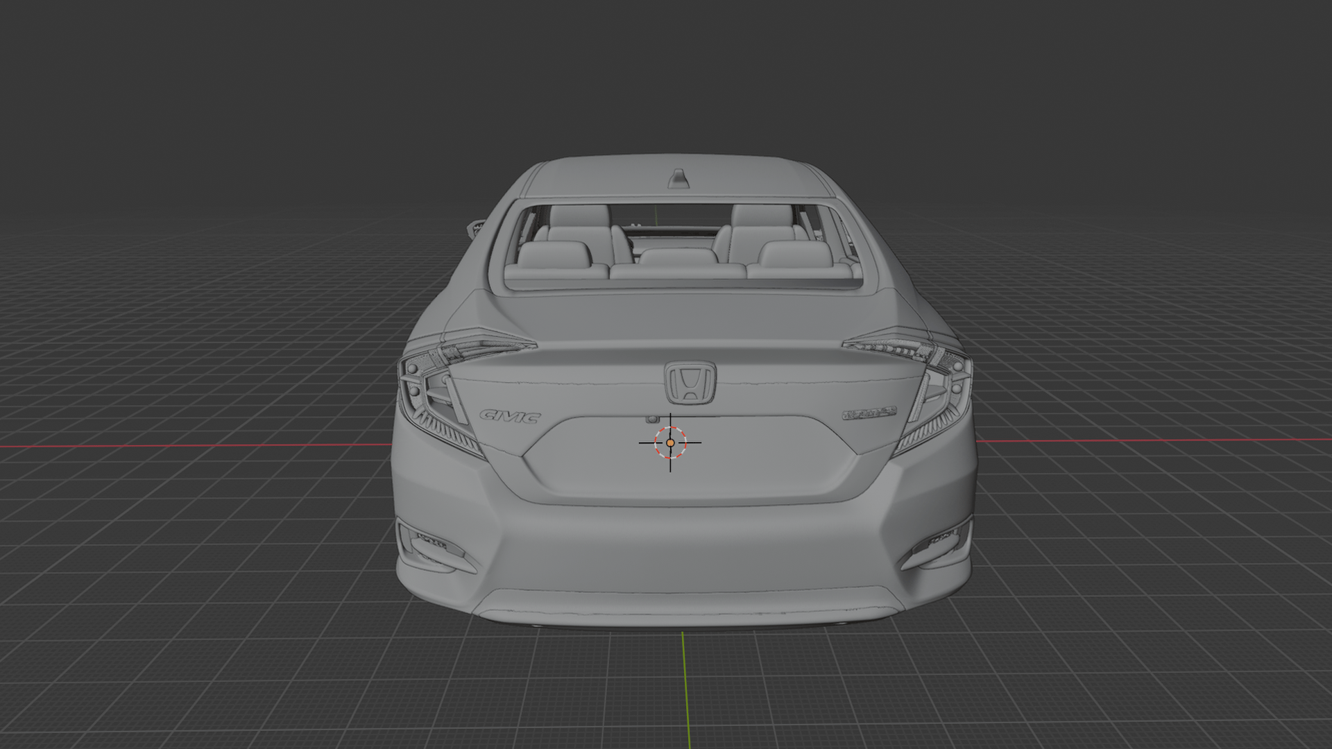 Honda Civic Touring 2019 STL 3D Print Model