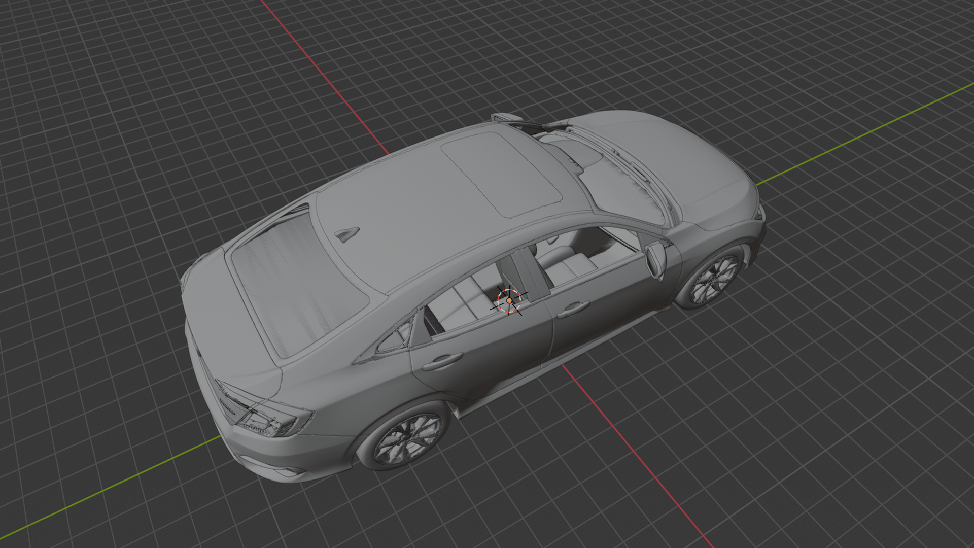 Honda Civic Touring 2019 STL 3D Print Model