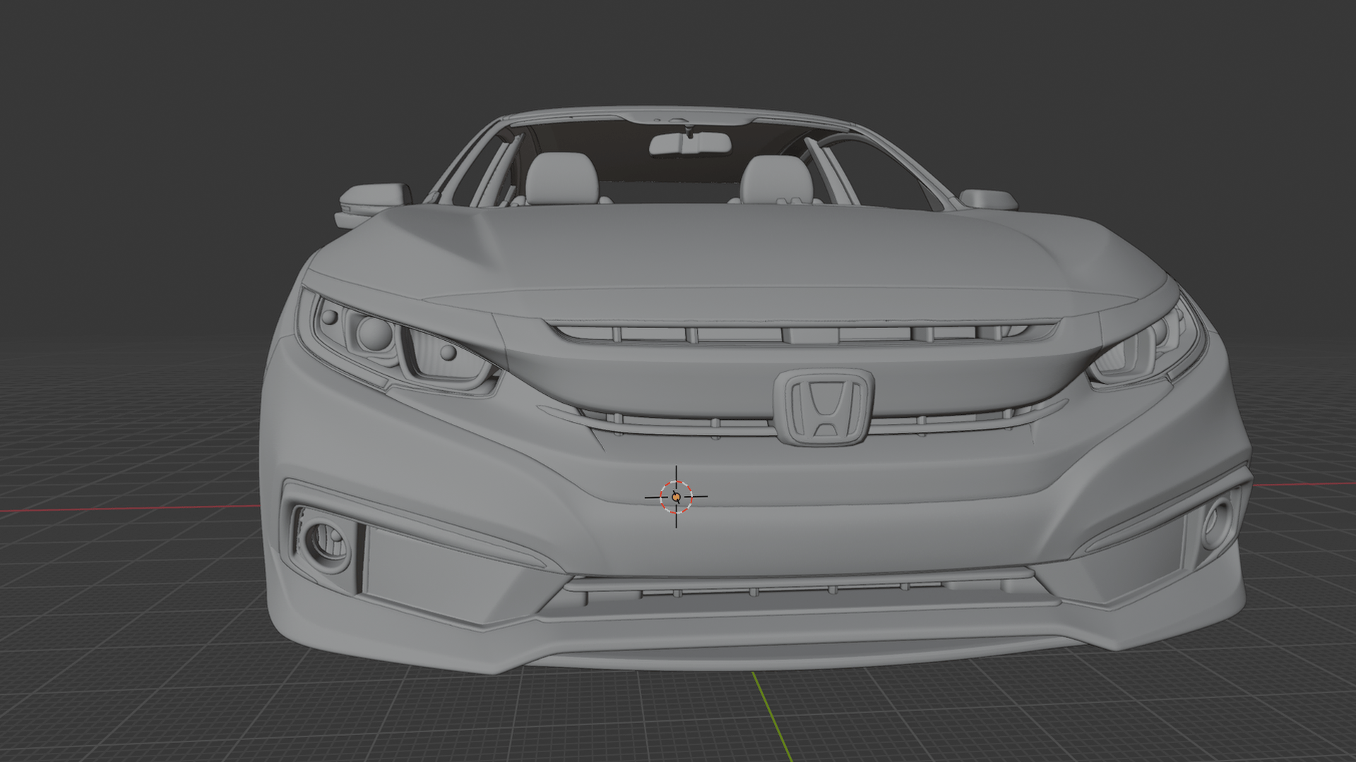 Honda Civic Touring 2019 STL 3D Print Model