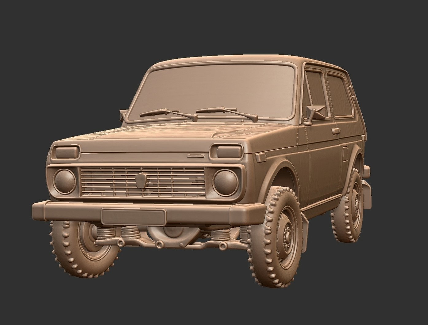 Lada Niva VAZ-2121 STL 3D Print Model