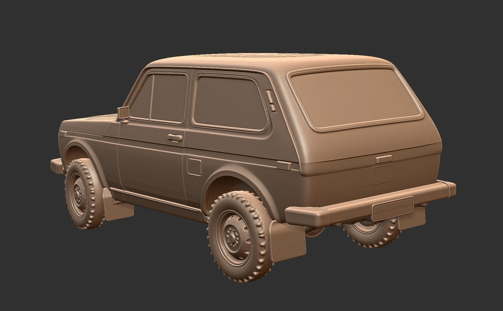 Lada Niva VAZ-2121 STL 3D Print Model