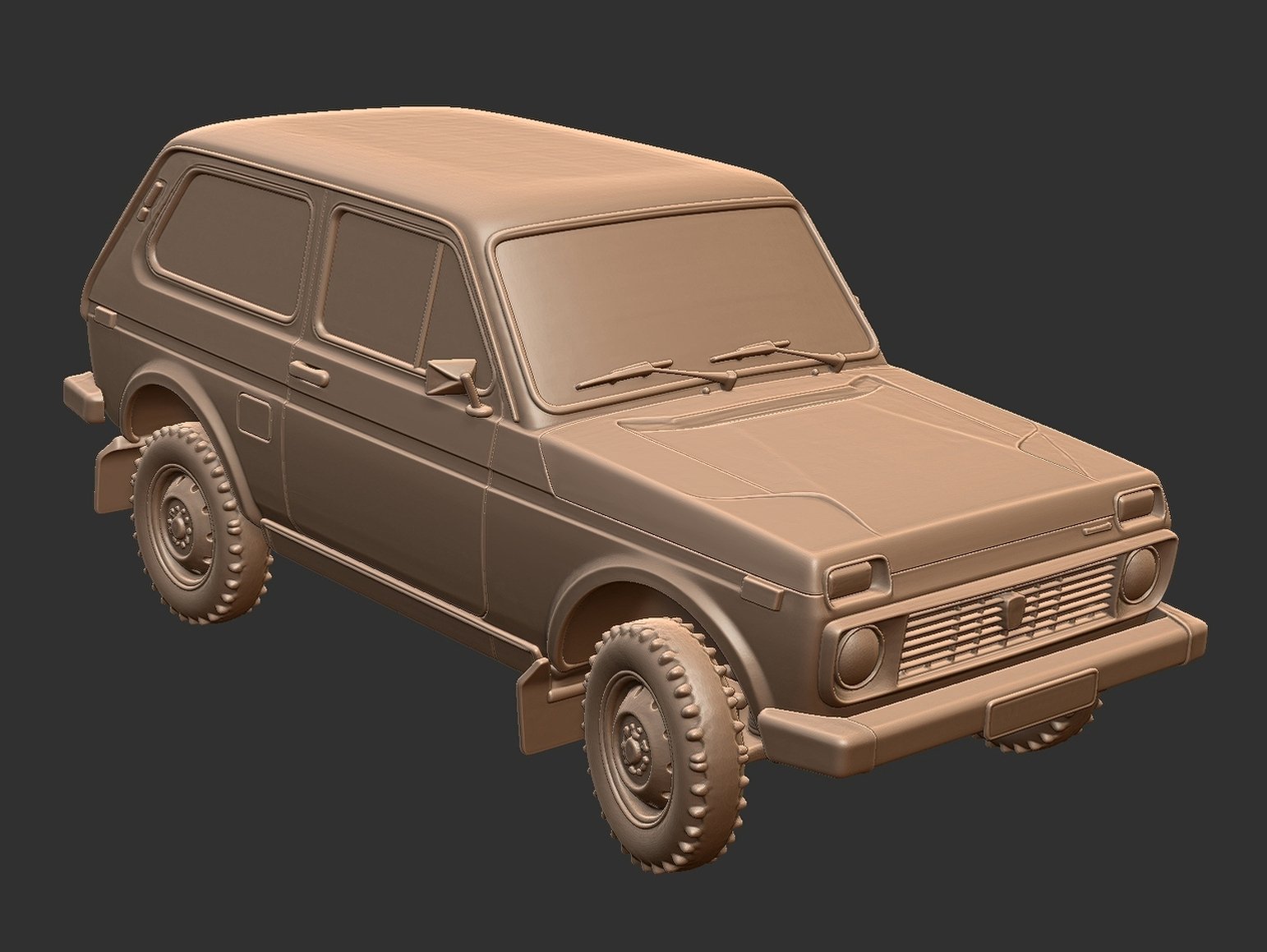 Lada Niva VAZ-2121 STL 3D Print Model