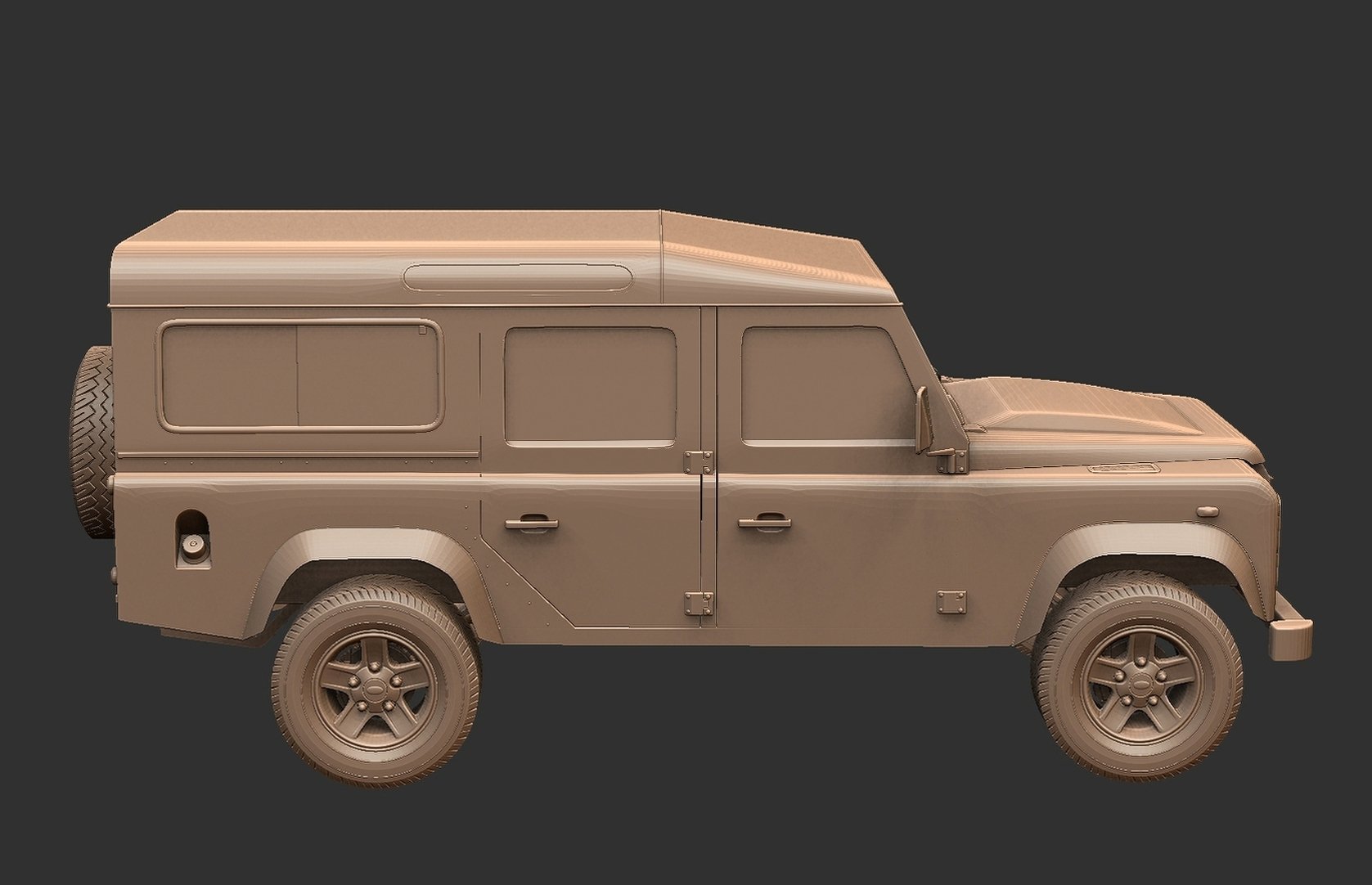 Land Rover Defender 110 2011 STL 3D Print Model