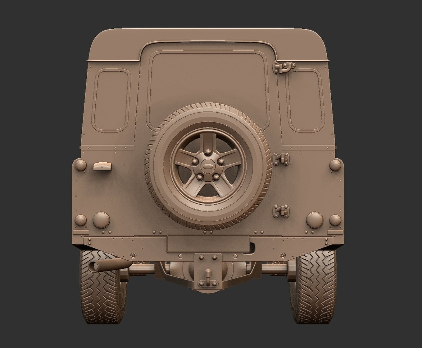 Land Rover Defender 110 2011 STL 3D Print Model