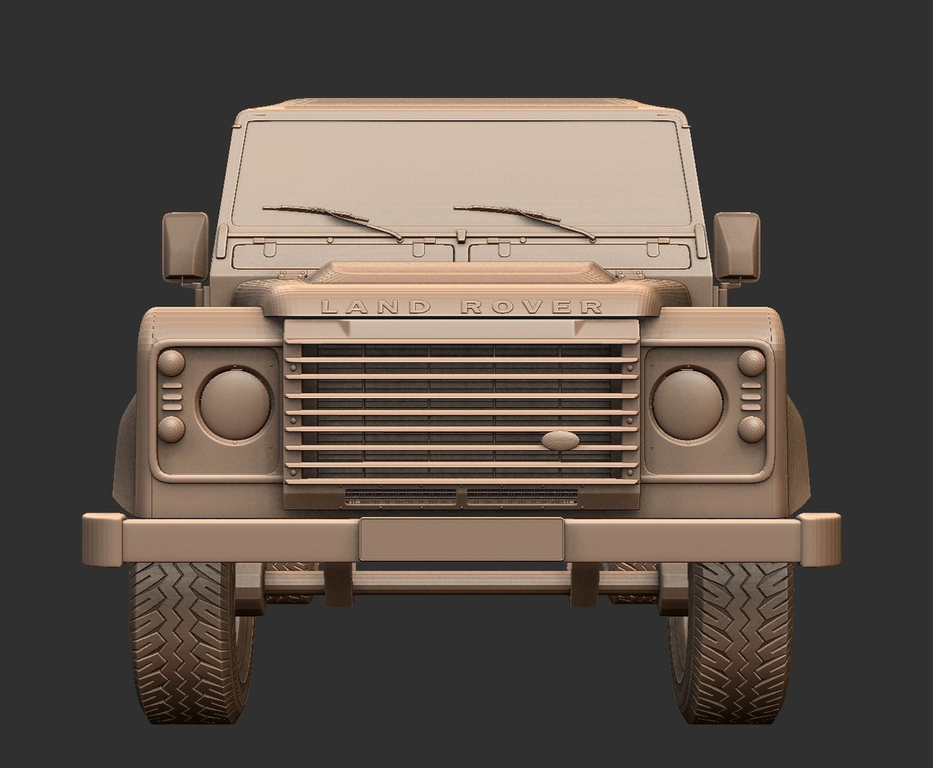Land Rover Defender 110 2011 STL 3D Print Model