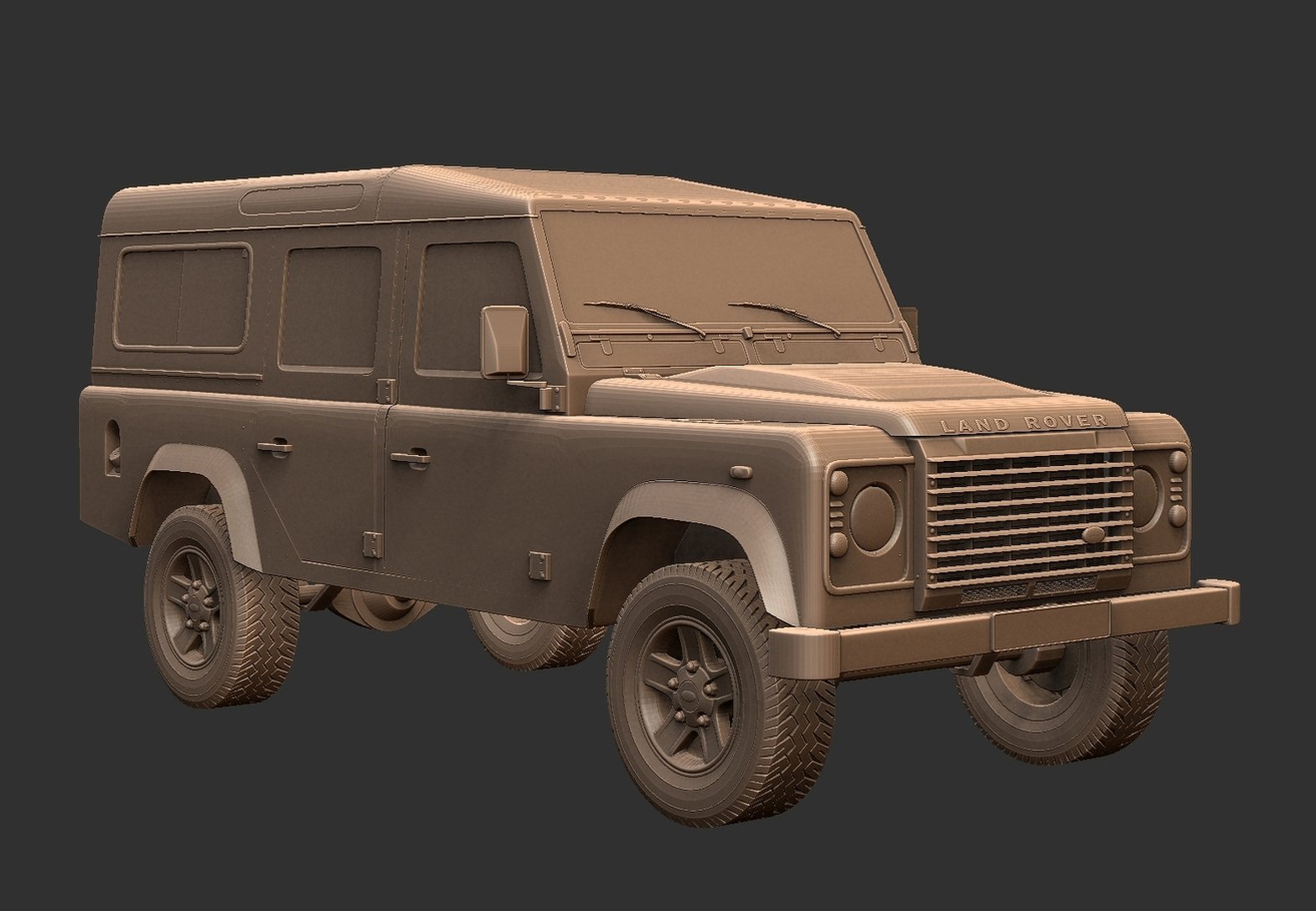 Land Rover Defender 110 2011 STL 3D Print Model