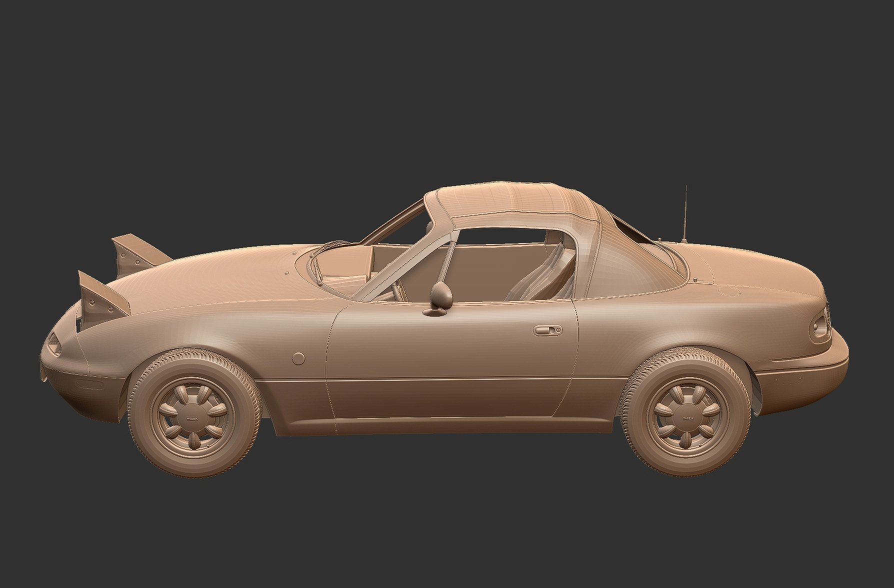 Mazda MX-5 NA Hardtop STL 3D Print Model