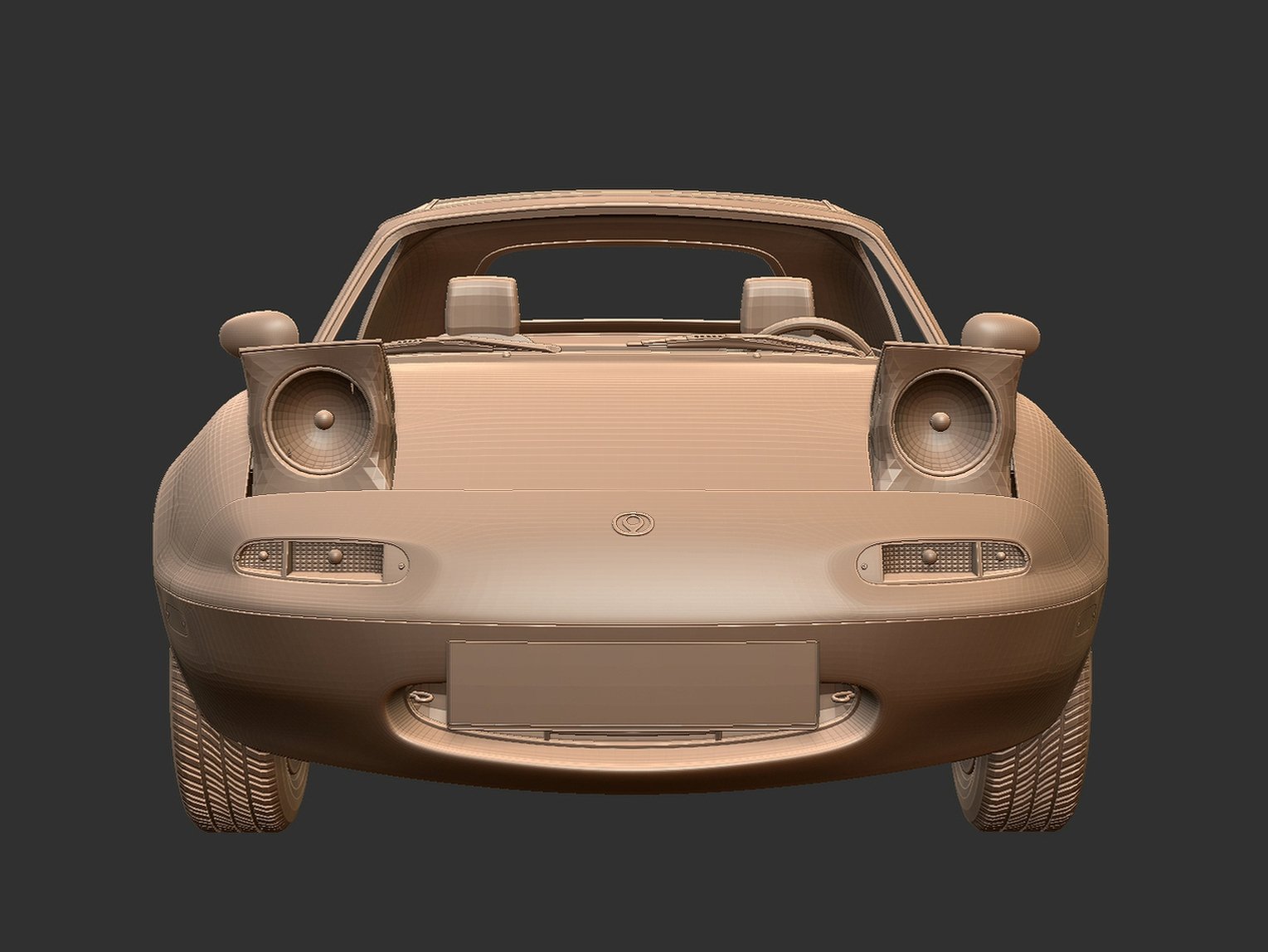 Mazda MX-5 NA Hardtop STL 3D Print Model