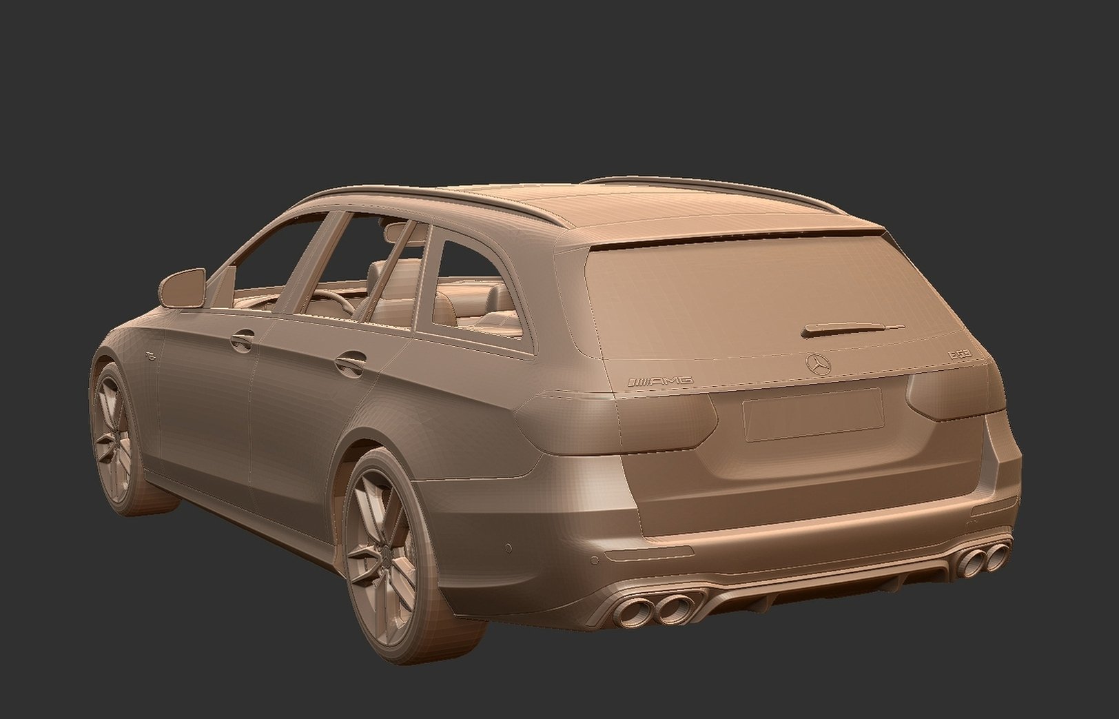 Mercedes-Benz AMG E53 Estate STL 3D Print Model