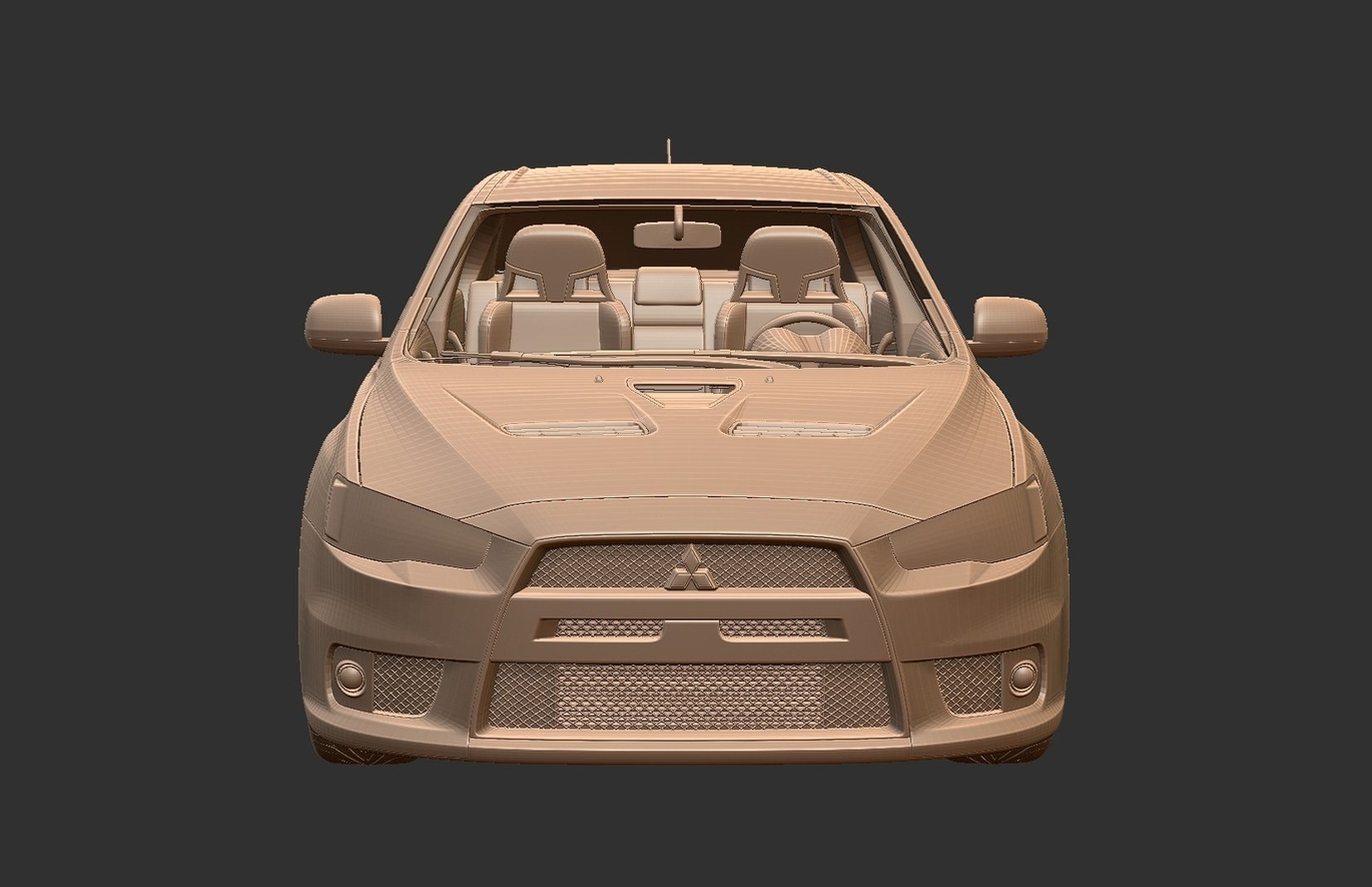 Mitsubishi Lancer Evo X STL 3D Print Model